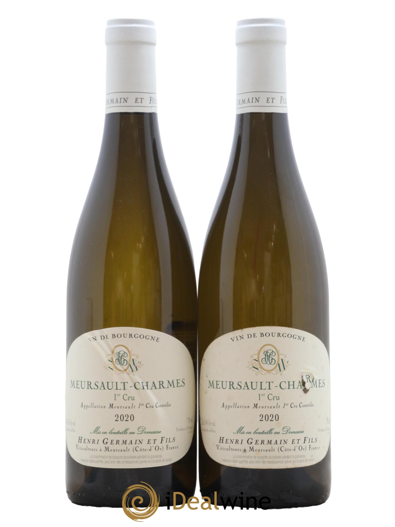 Meursault 1er Cru Charmes Henri Germain 2020 - Lot de 2 bouteilles - 0