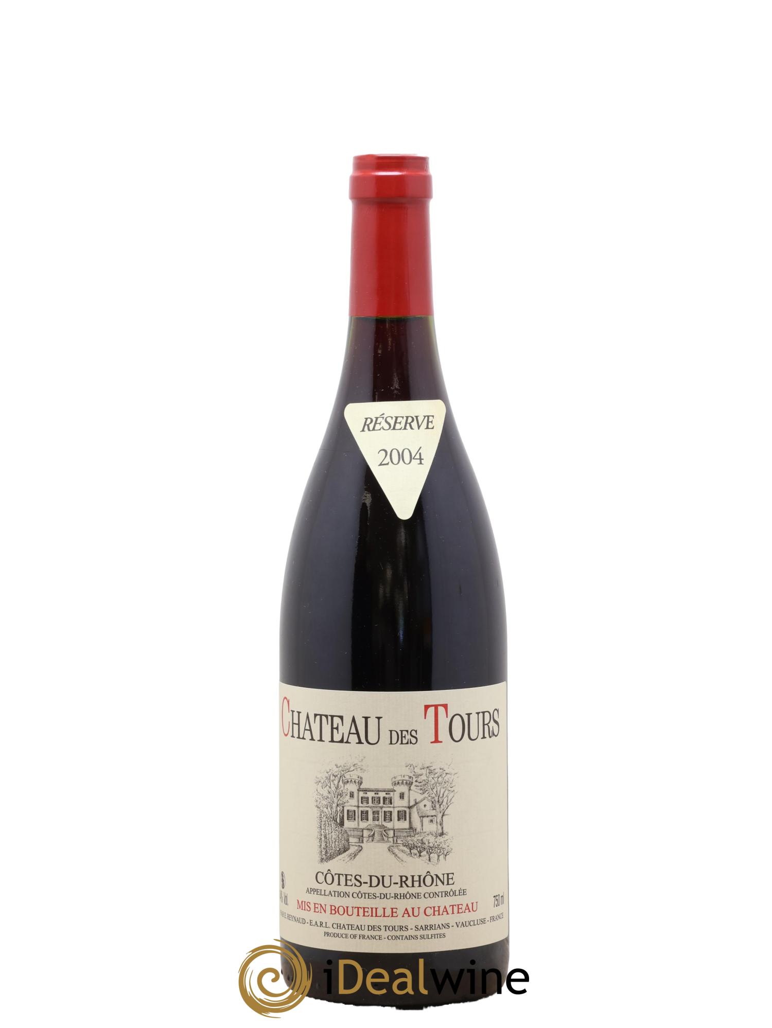 Côtes-du-Rhône Château des Tours Emmanuel Reynaud 2004 - Lot de 1 bouteille - 0