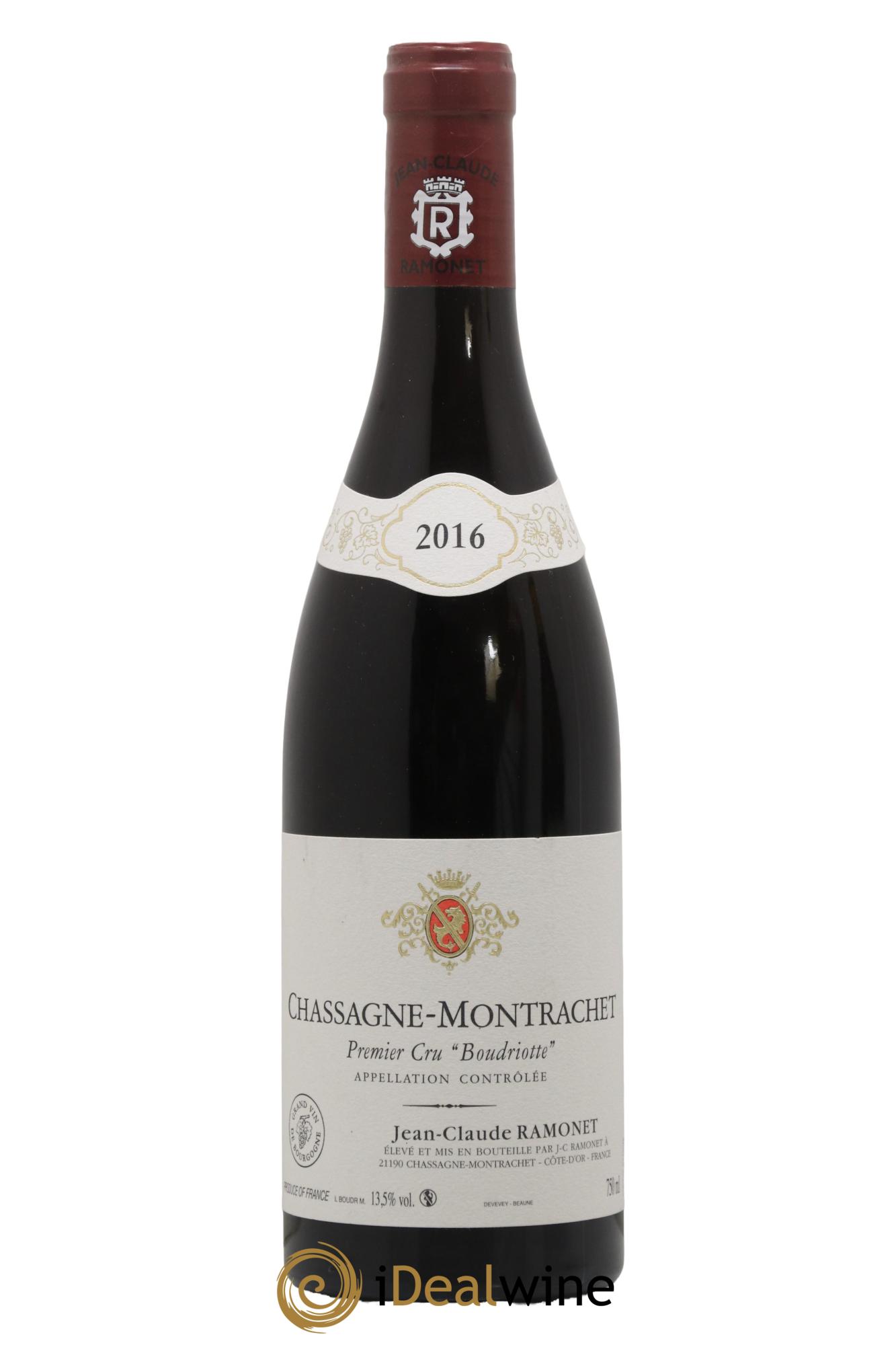 Chassagne-Montrachet 1er Cru Boudriotte Ramonet (Domaine) 2016 - Lot de 1 bouteille - 0