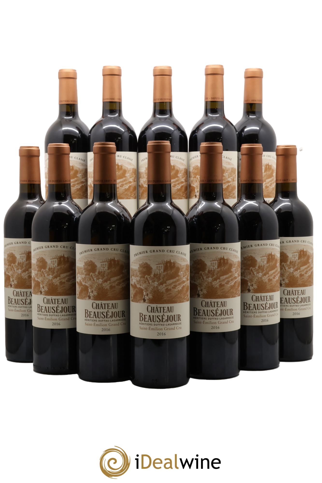 Château Beauséjour (Duffau-Lagarrosse) 1er Grand Cru Classé B 2016 - Lot de 12 bouteilles - 0