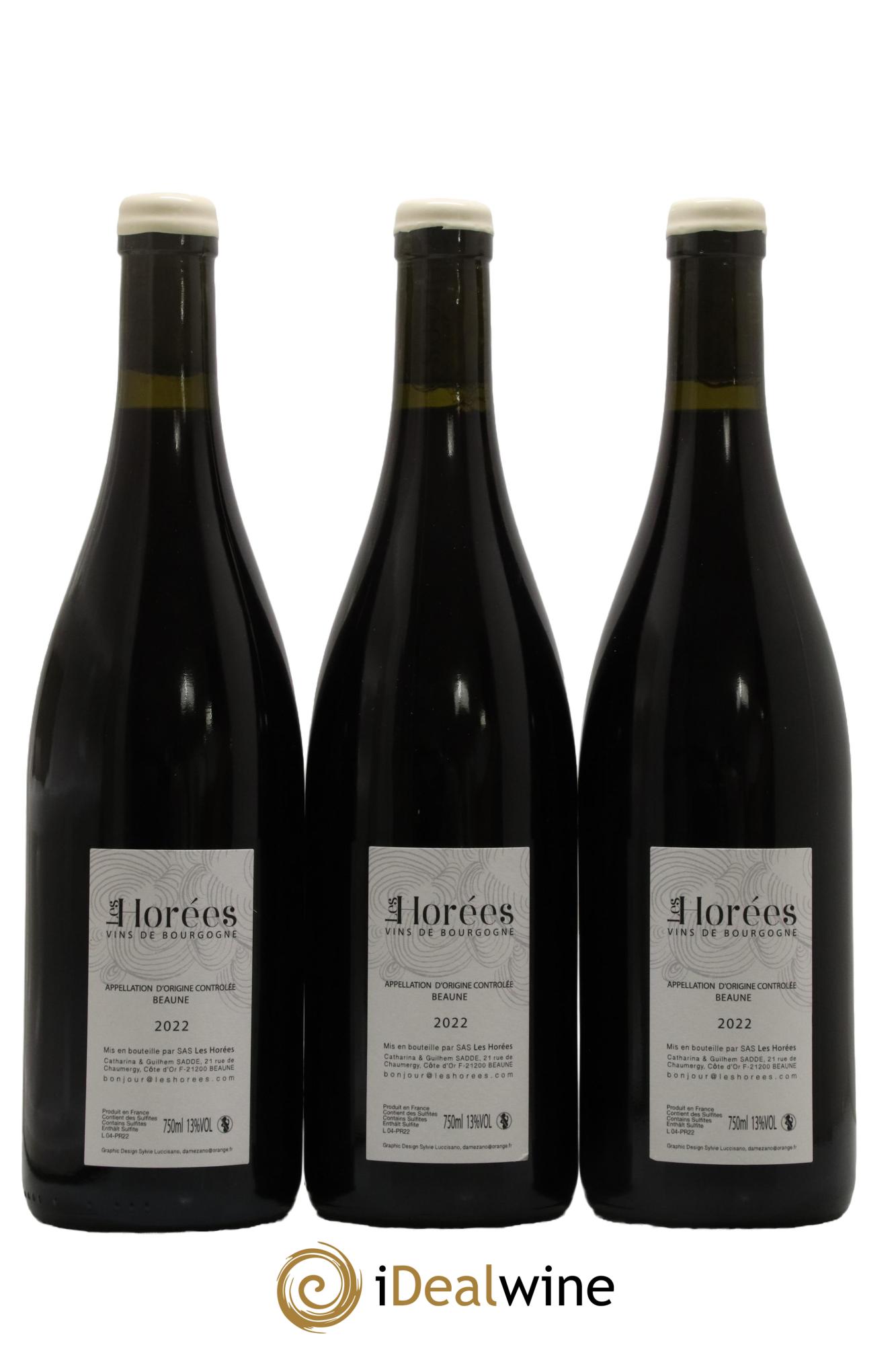 Beaune Les Prévolles Les Horées 2022 - Lot de 3 bouteilles - 1