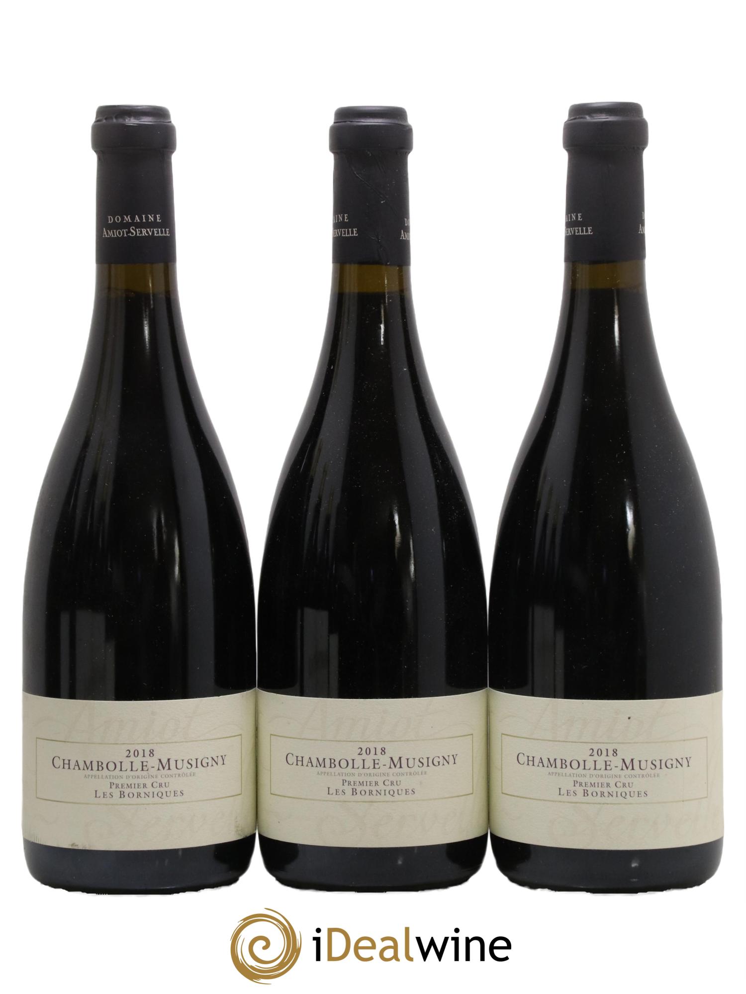 Chambolle-Musigny 1er Cru Les Borniques Amiot-Servelle 2018 - Lot de 3 bouteilles - 0