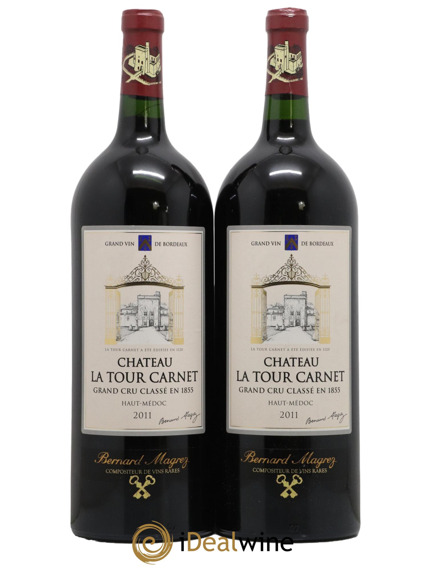 Château la Tour Carnet 4ème Grand Cru Classé 2011 - Lot de 2 magnums - 0