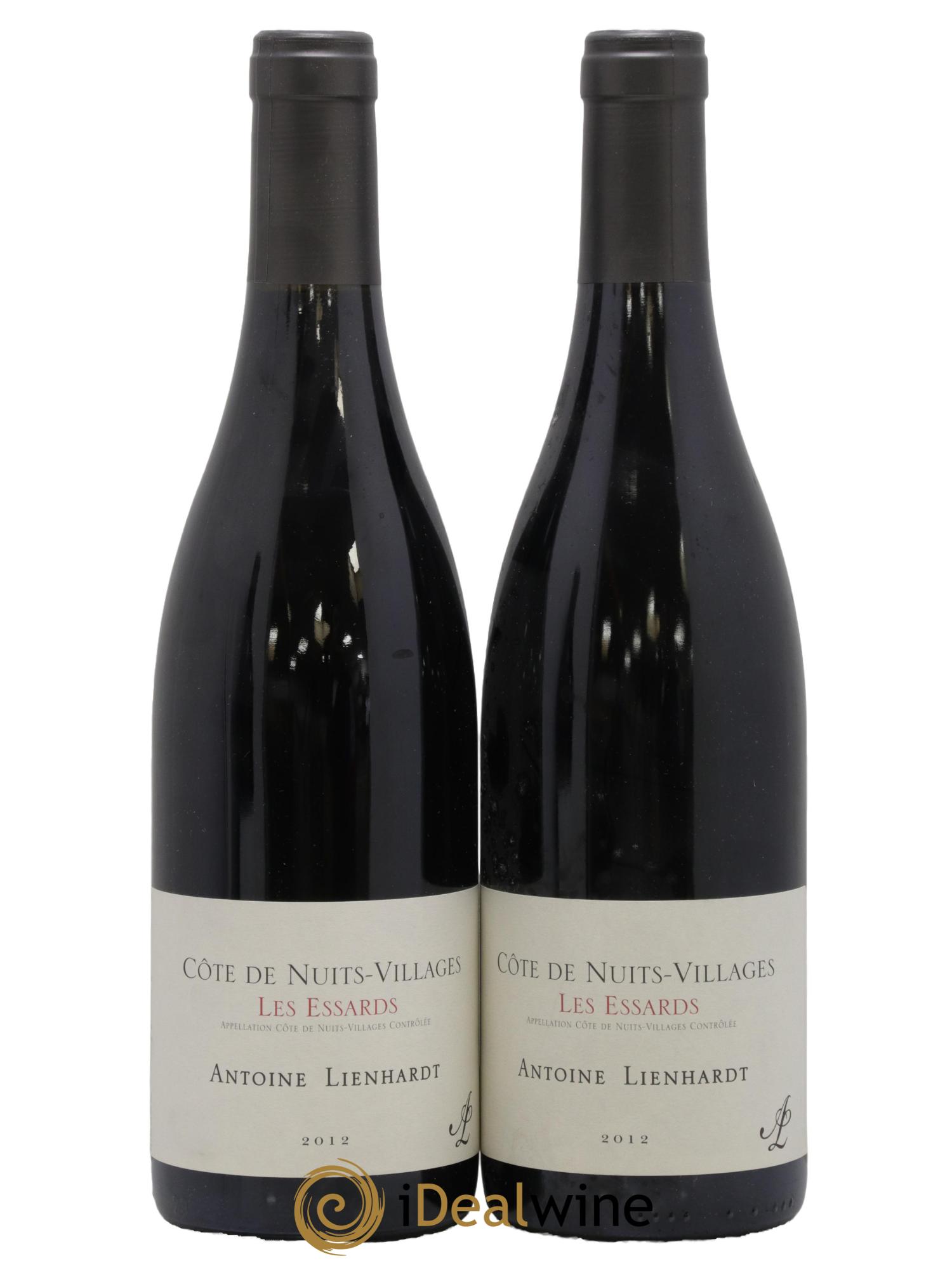 Côte de Nuits-Villages Les Essards Antoine Lienhardt 2012 - Lot de 2 bouteilles - 0