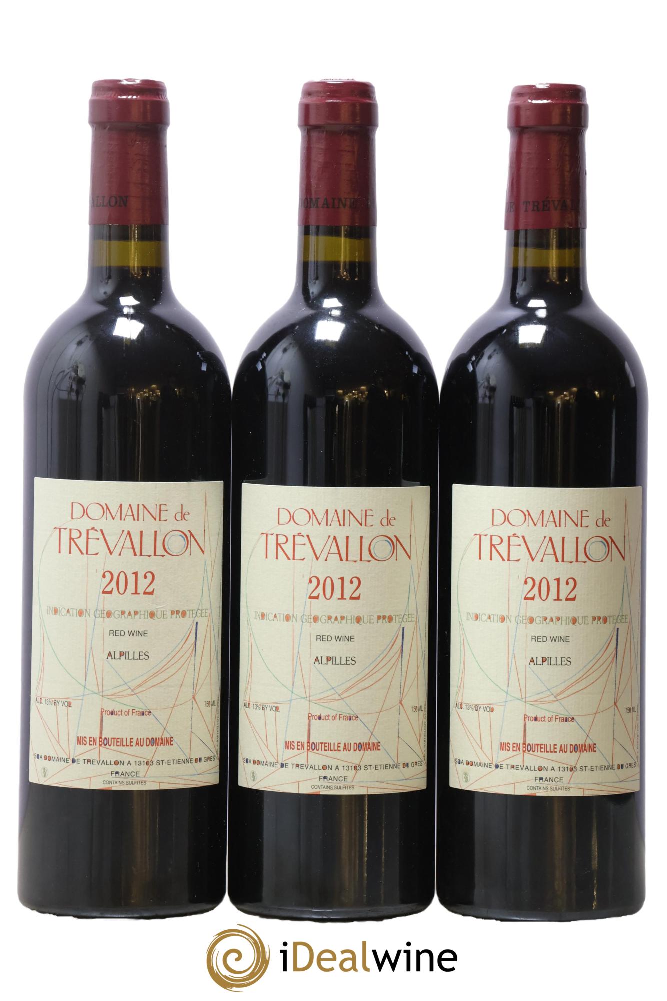 Alpilles Trévallon (Domaine de) Eloi Dürrbach 2012 - Lot of 3 bottles - 0
