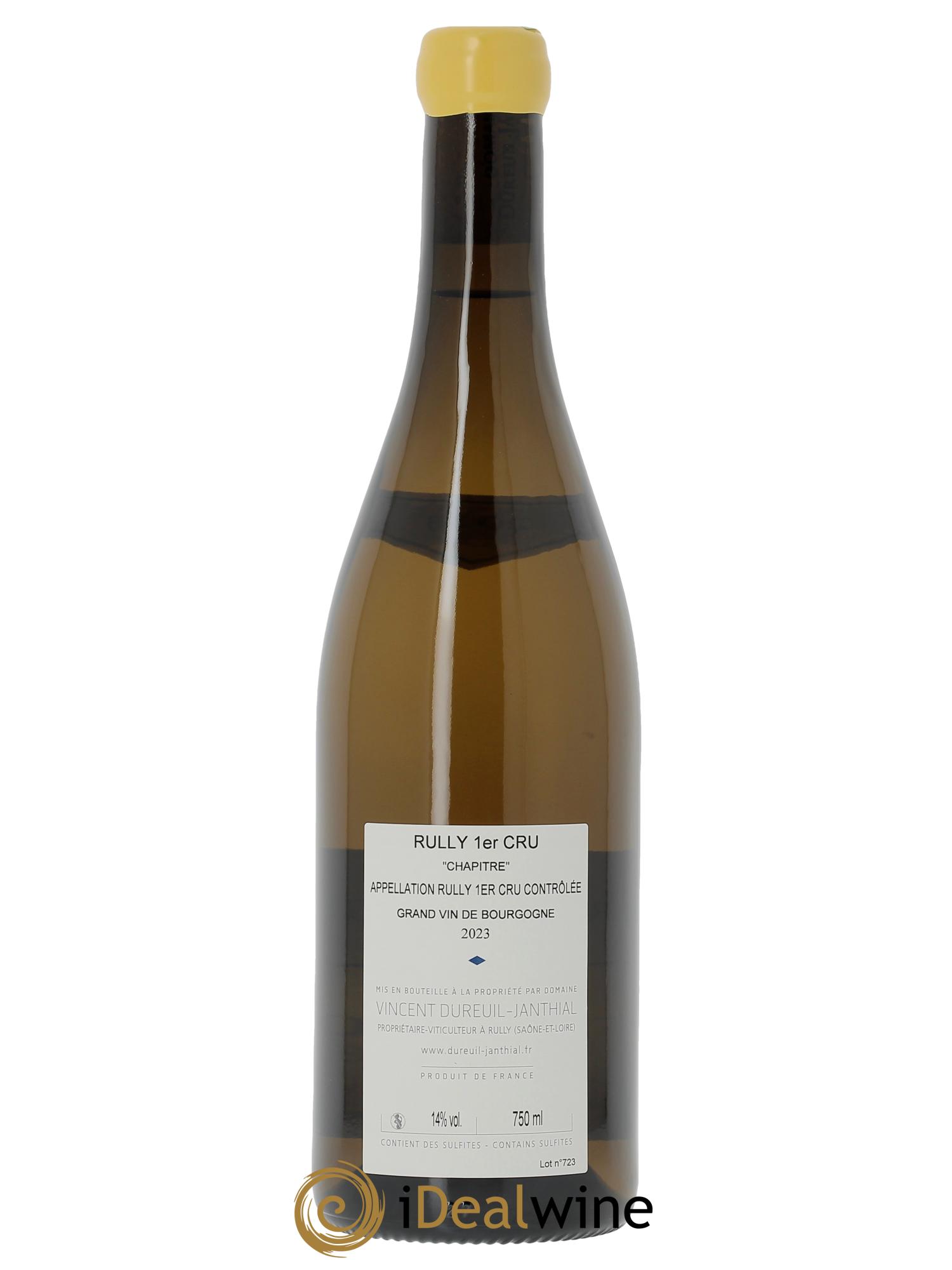 Rully 1er Cru Chapitre Vincent Dureuil-Janthial  2023 - Lotto di 1 bottiglia - 1