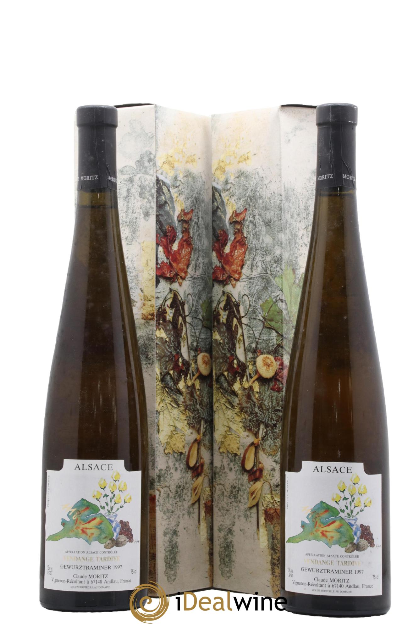 Alsace Gewurztraminer Vendanges Tardives Claude Moritz 1997 - Lotto di 2 bottiglie - 1