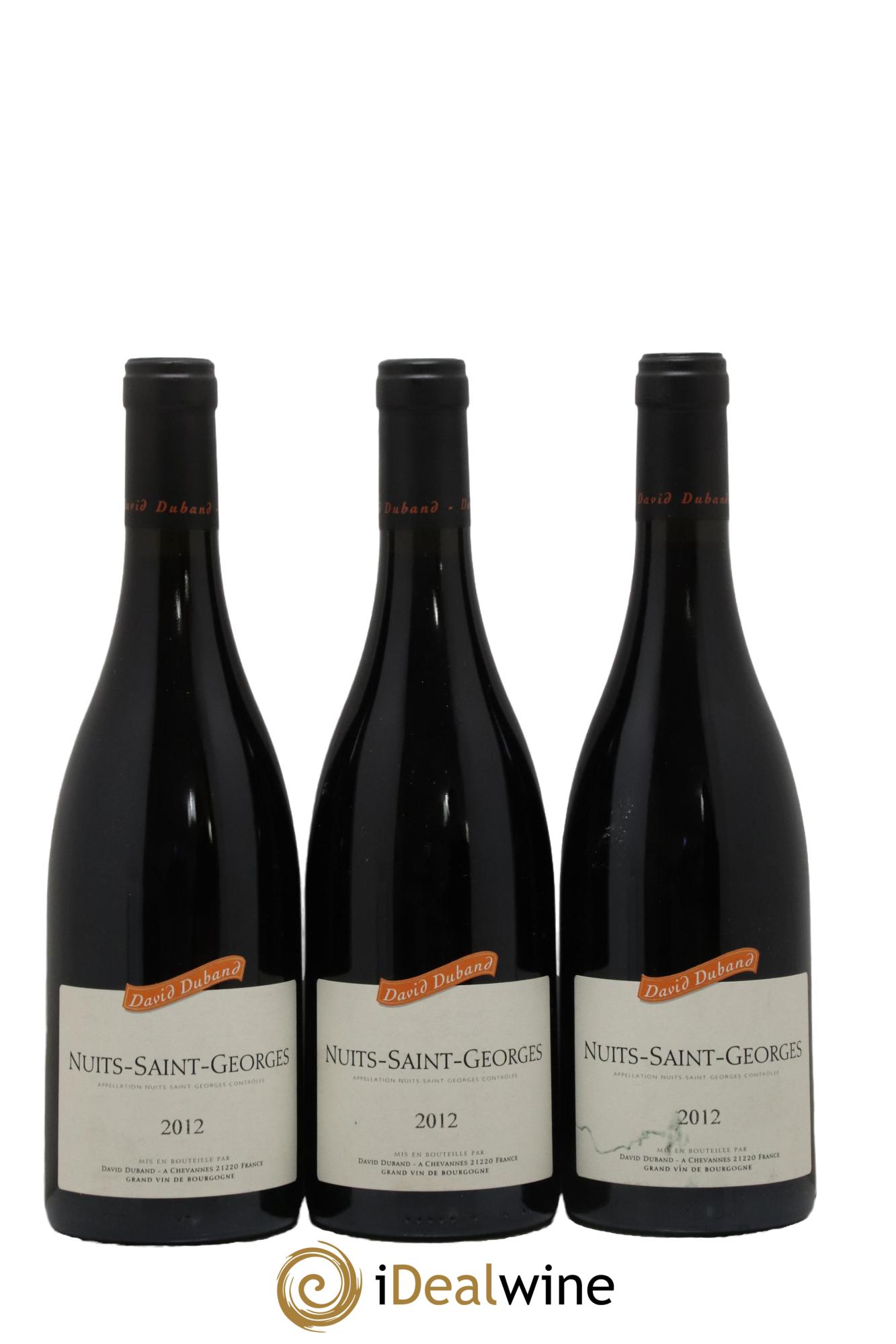 Nuits-Saint-Georges David Duband (Domaine) 2012 - Lot of 3 bottles - 0