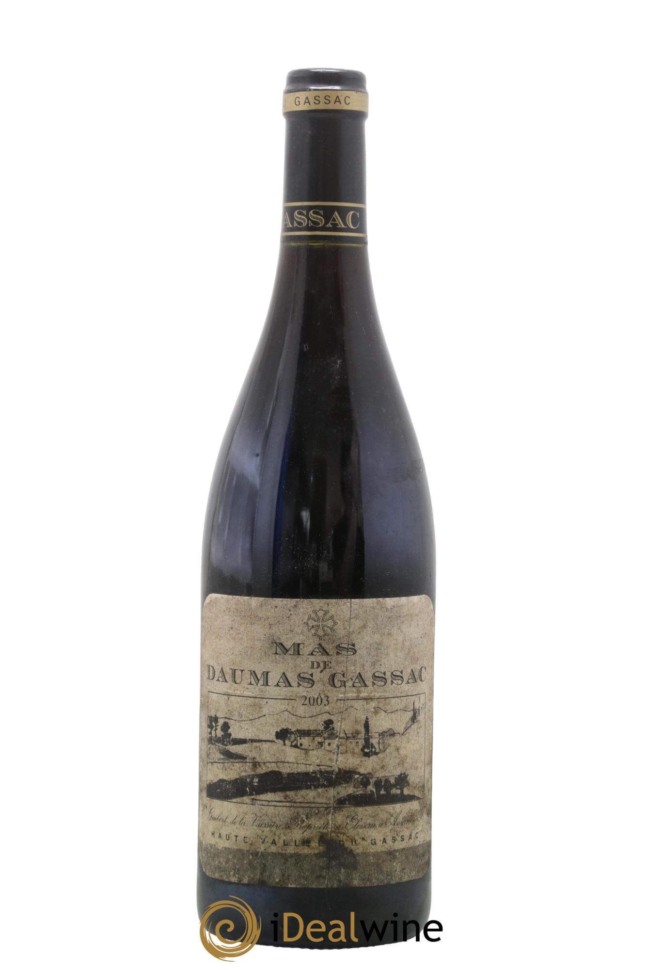 IGP St Guilhem-le-Désert - Cité d'Aniane Mas Daumas Gassac Famille Guibert de La Vaissière 2003 - Lot of 1 bottle - 0