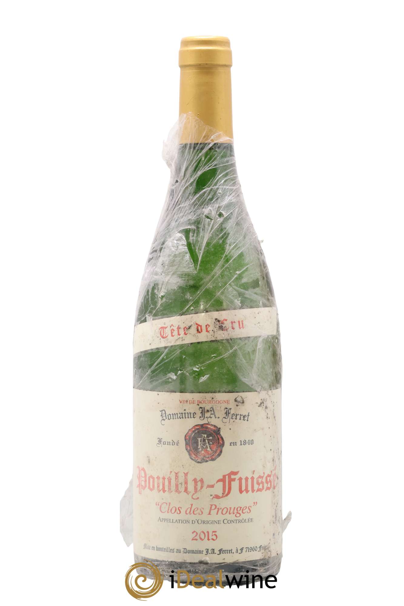Pouilly-Fuissé Tête de Cru Clos des Prouges J.A. Ferret (Domaine) 2015 - Lot de 1 bouteille - 0