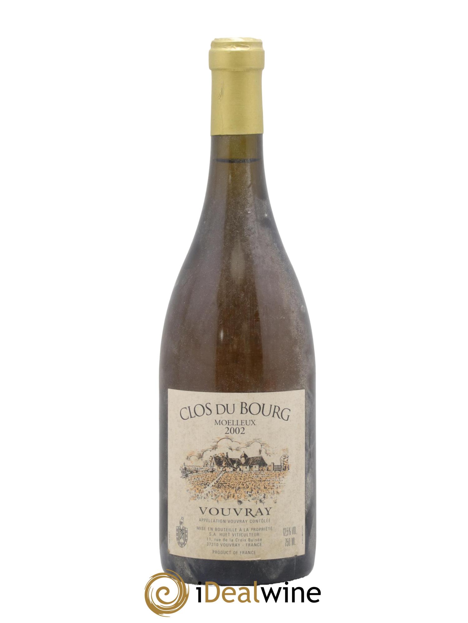 Vouvray Clos du Bourg Moelleux Domaine Huet 2002 - Lot de 1 bouteille - 0