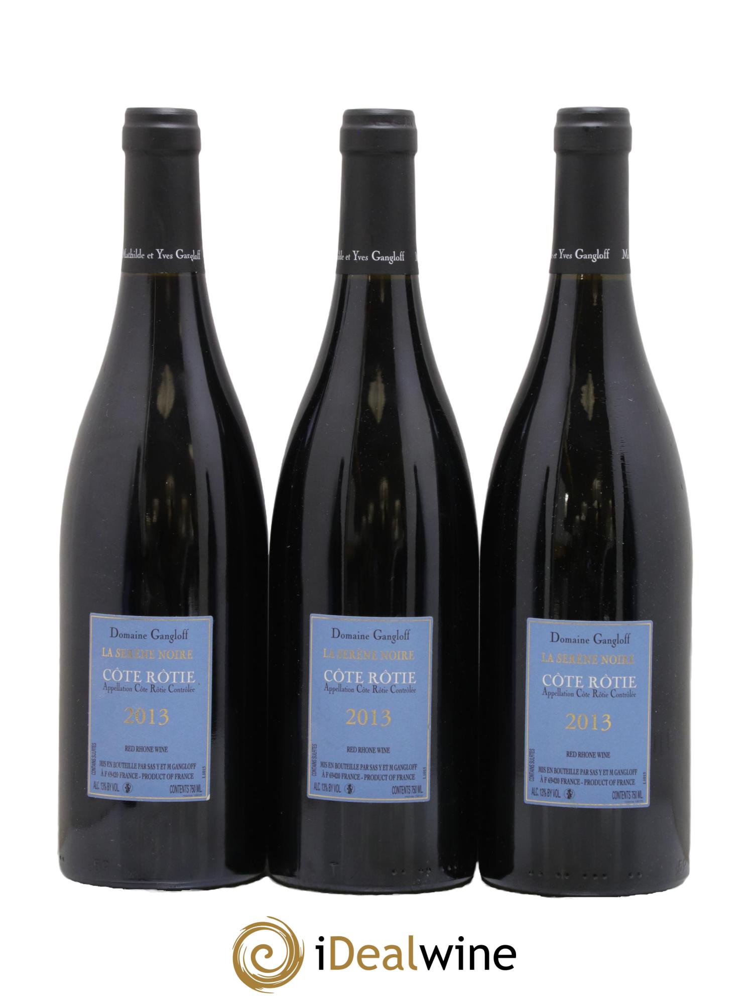 Côte-Rôtie La Sereine Noire Gangloff (Domaine) 2013 - Lot of 3 bottles - 1