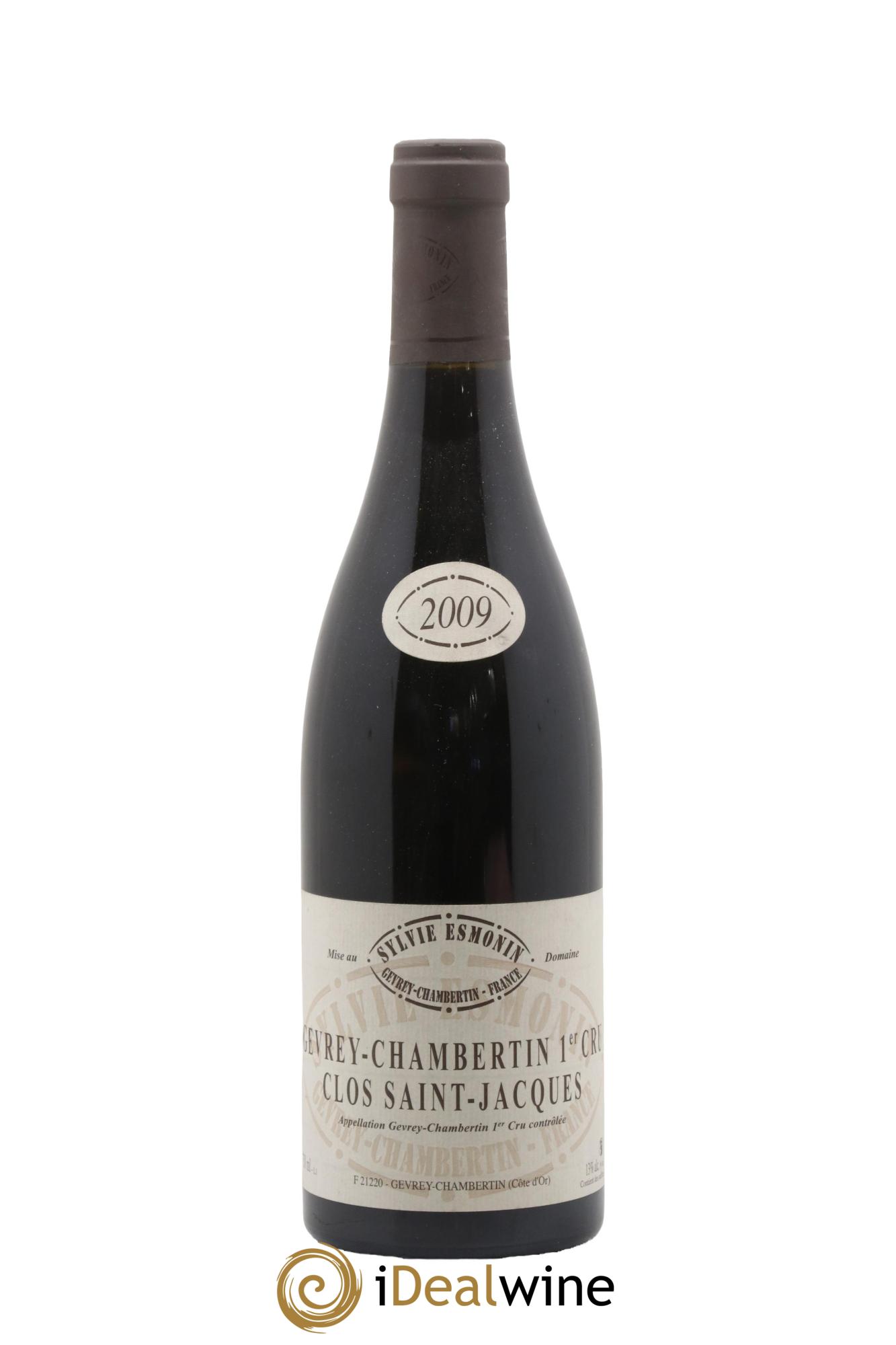 Gevrey-Chambertin 1er Cru Clos Saint Jacques Sylvie Esmonin 2009 - Lot de 1 bouteille - 0