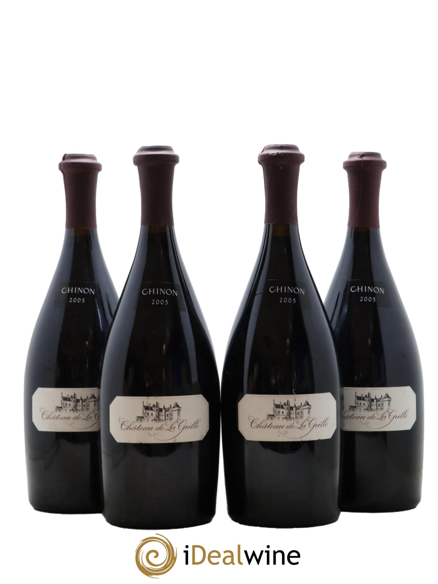Chinon Château de la Grille 2005 - Lot de 4 bouteilles - 0