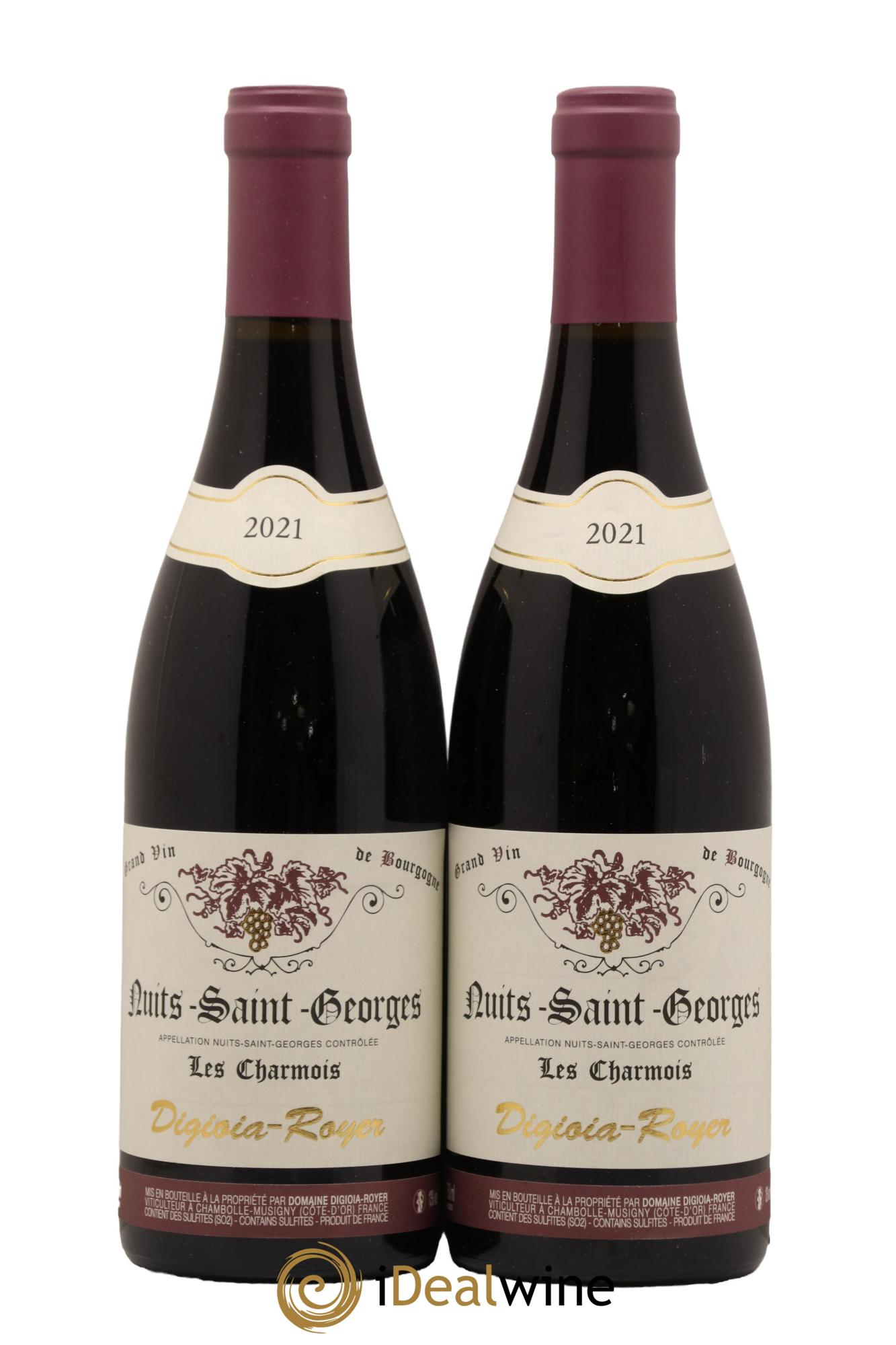 Nuits-Saint-Georges Les Charmois Domaine Digioia Royer 2021 - Lot de 2 bouteilles - 0