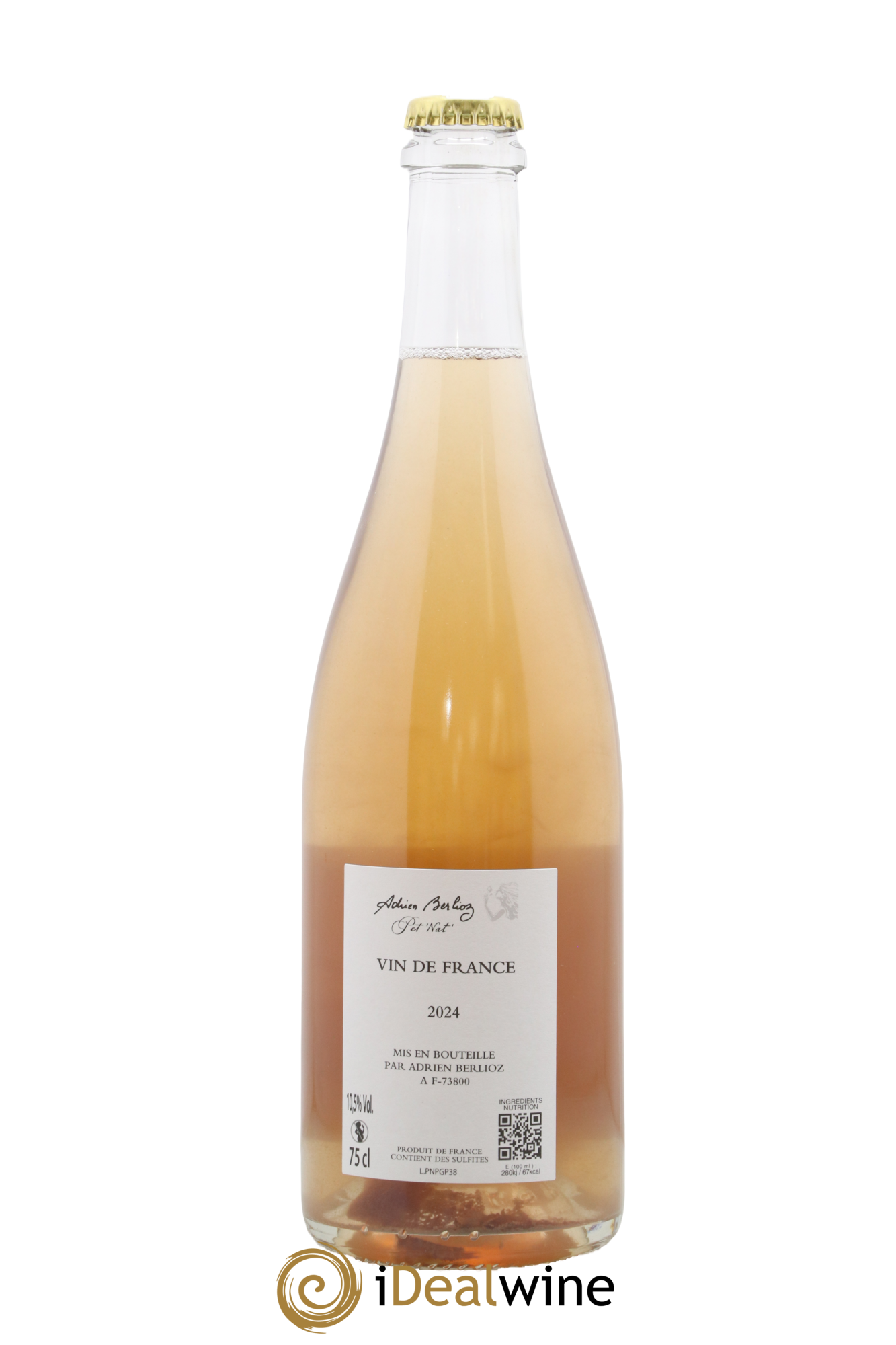Vin de France Pet' Nat' Adrien Berlioz 2024 - Lot de 1 bouteille - 1