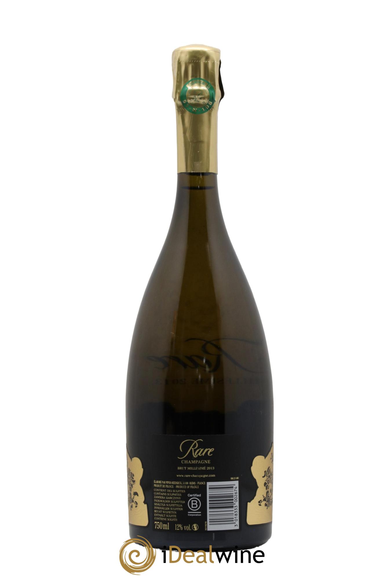 Rare Piper Heidsieck 2013 - Lot de 1 bouteille - 1