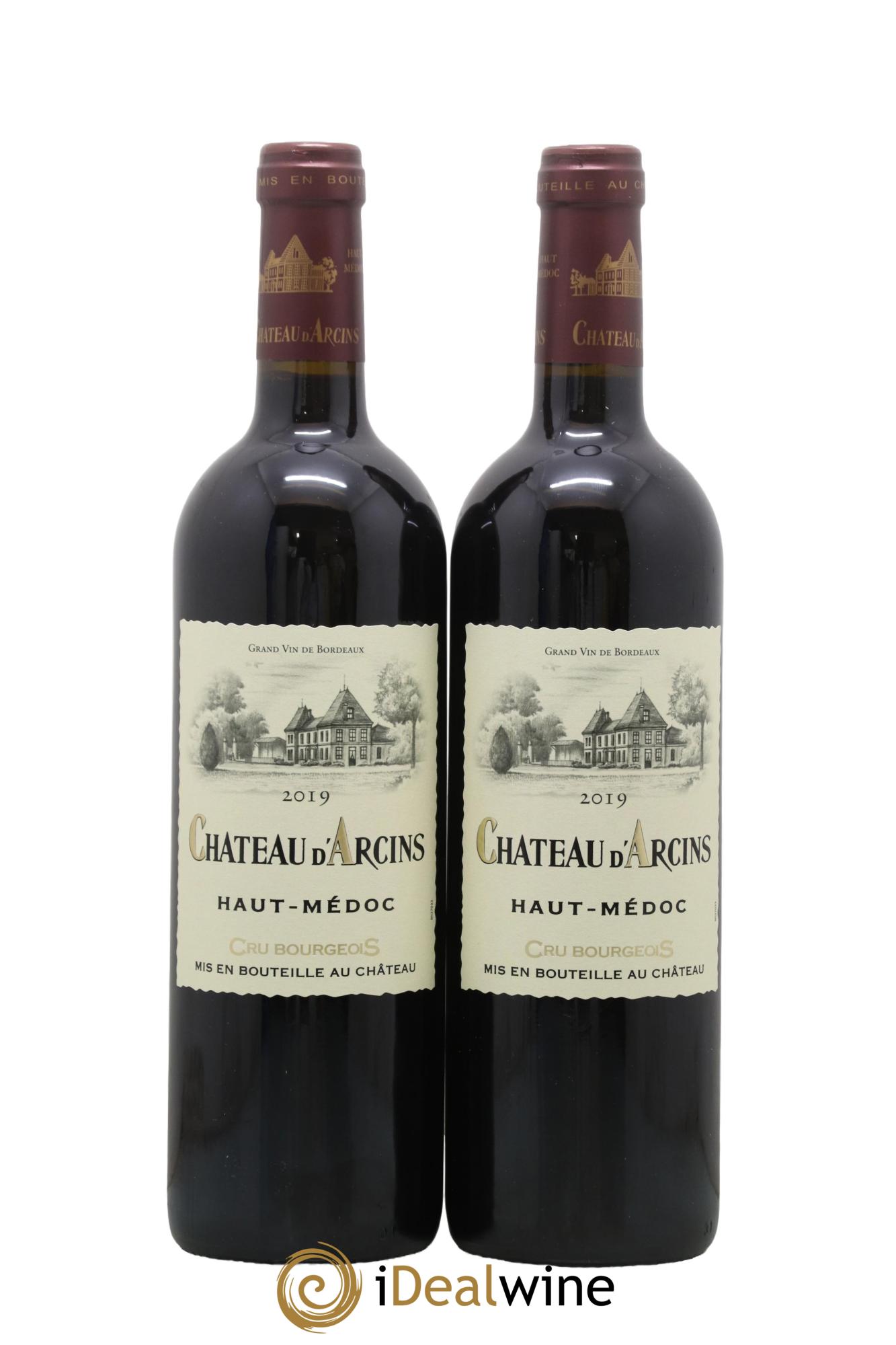 Château d' Arcins Cru Bourgeois 2019 - Lot de 2 bouteilles - 0