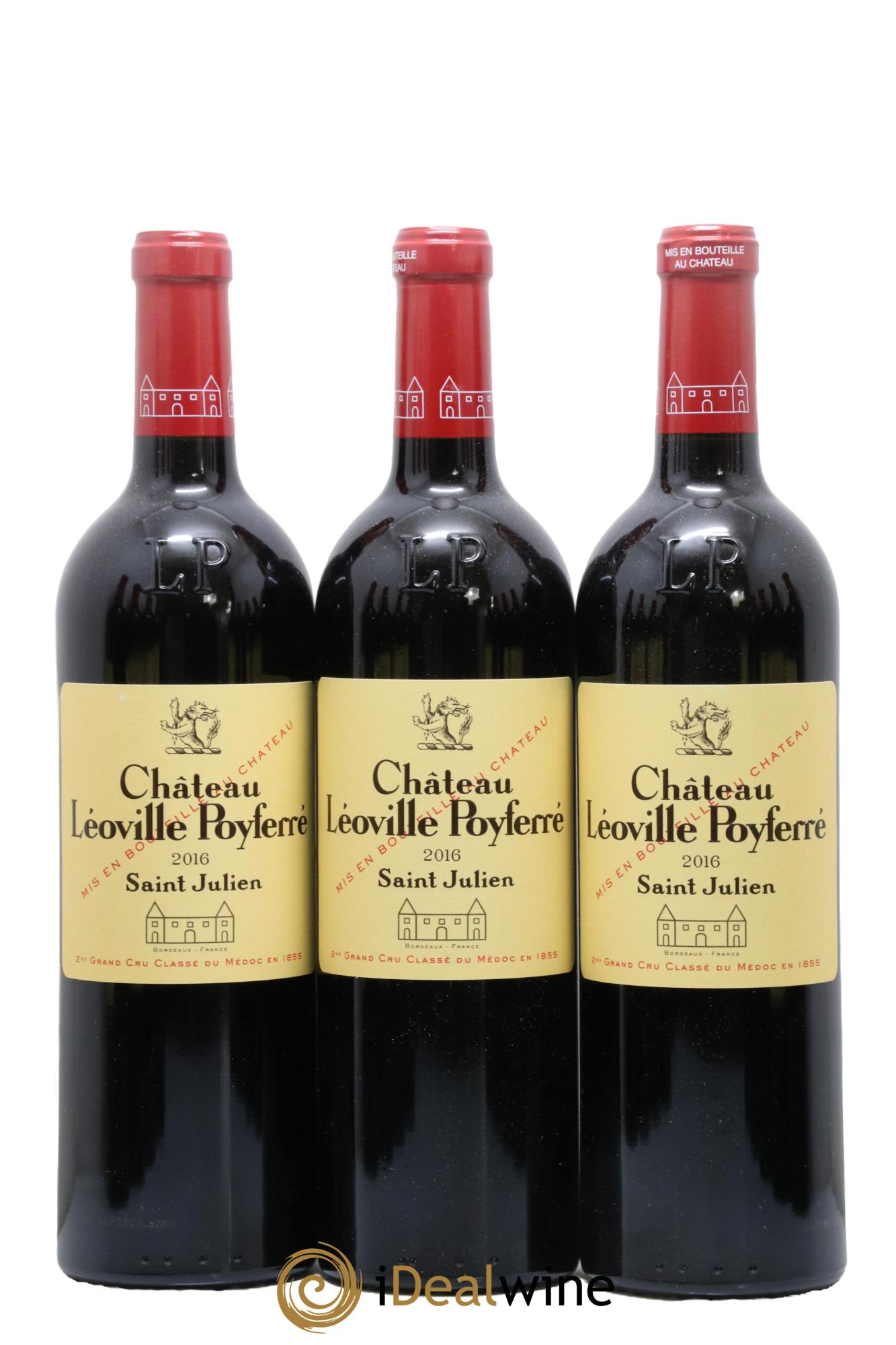 Château Léoville Poyferré 2ème Grand Cru Classé  2016 - Posten von 12 Flaschen - 1