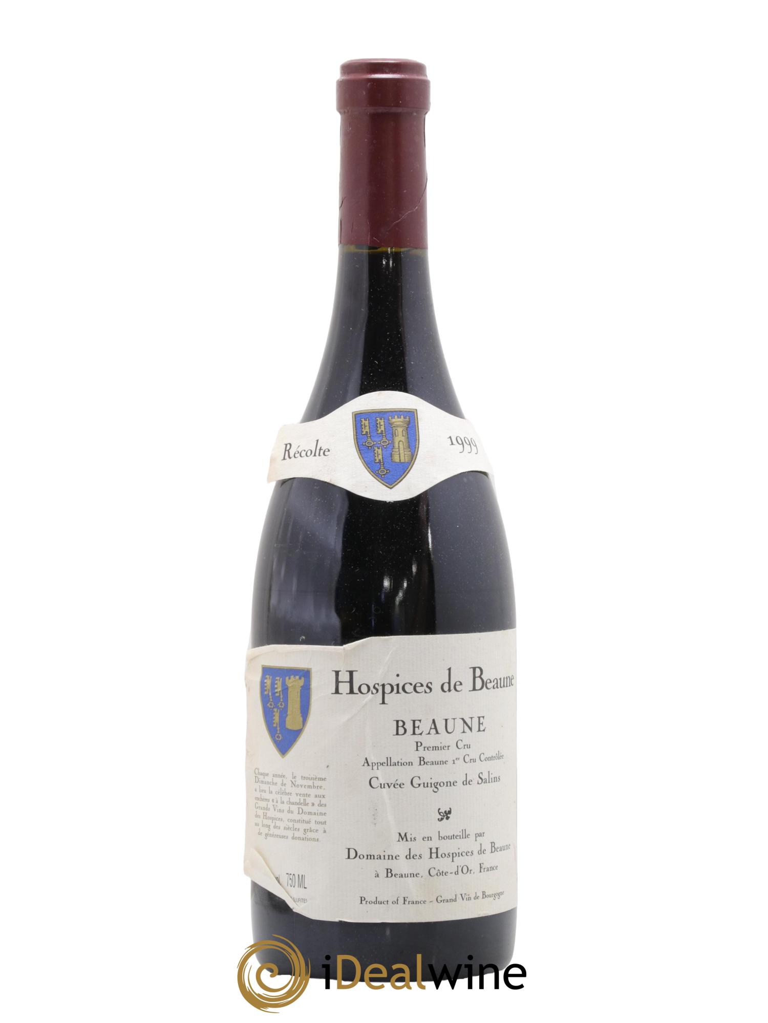 Beaune 1er Cru Cuvée Guigone De Salins Hospices de Beaune 1999 - Lot de 1 bouteille - 0