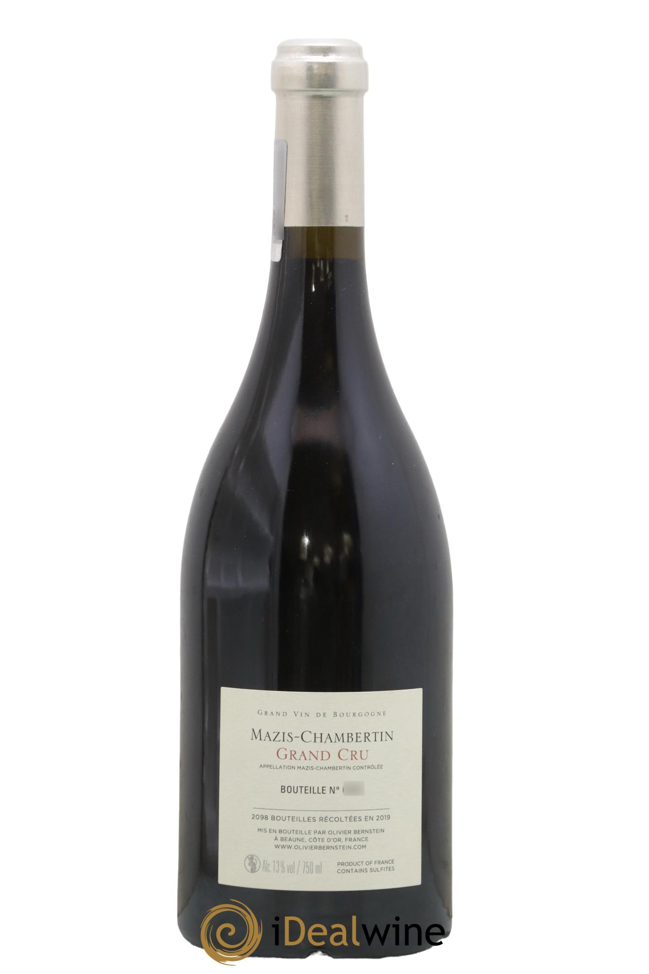 Mazis-Chambertin Grand Cru Olivier Bernstein 2019 - Lot de 1 bouteille - 1