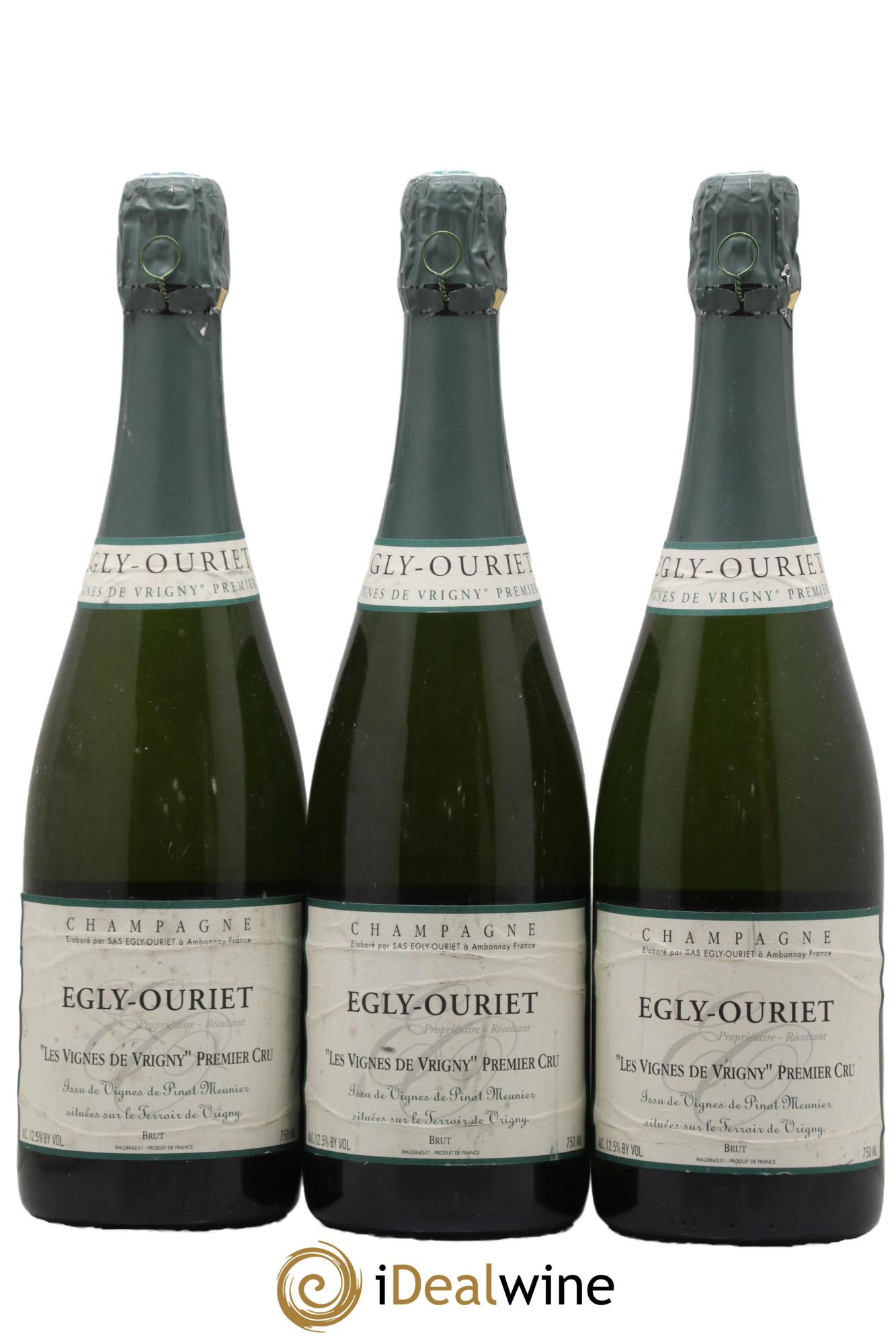 Vignes de Vrigny 1er Cru Brut Egly-Ouriet - Lot de 3 bouteilles - 0