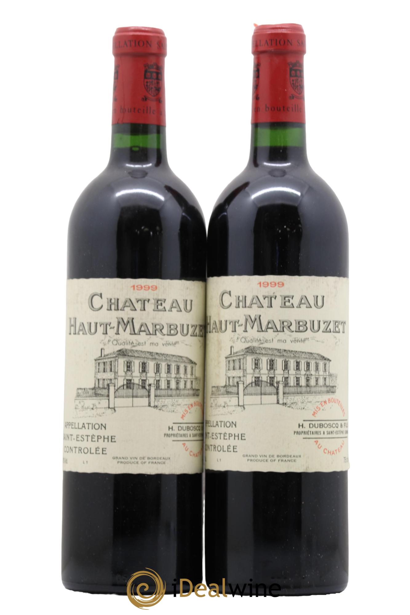 Château Haut Marbuzet 1999 - Lot de 2 bouteilles - 0