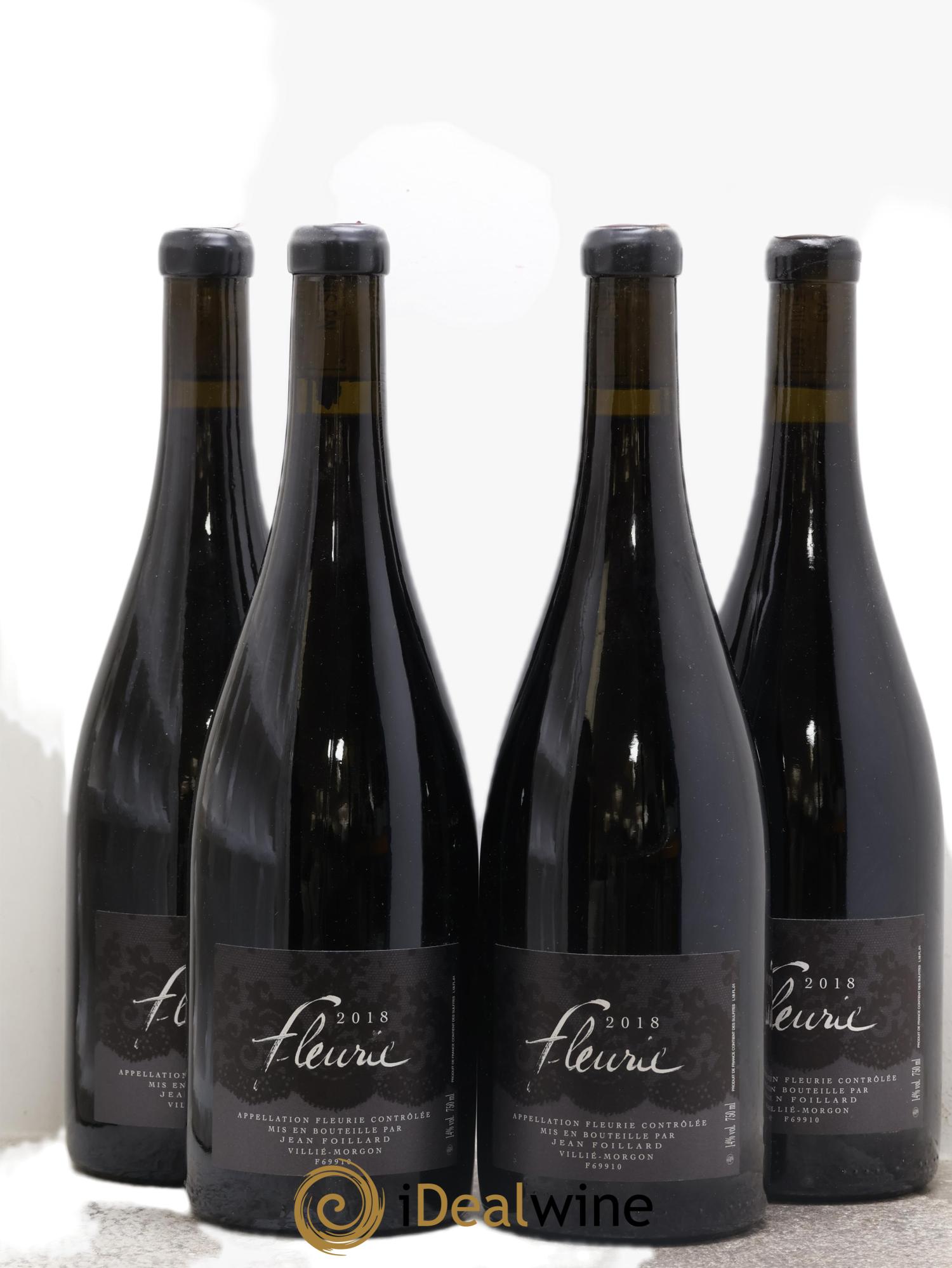 Fleurie Jean Foillard 2018 - Lot de 4 bouteilles - 0