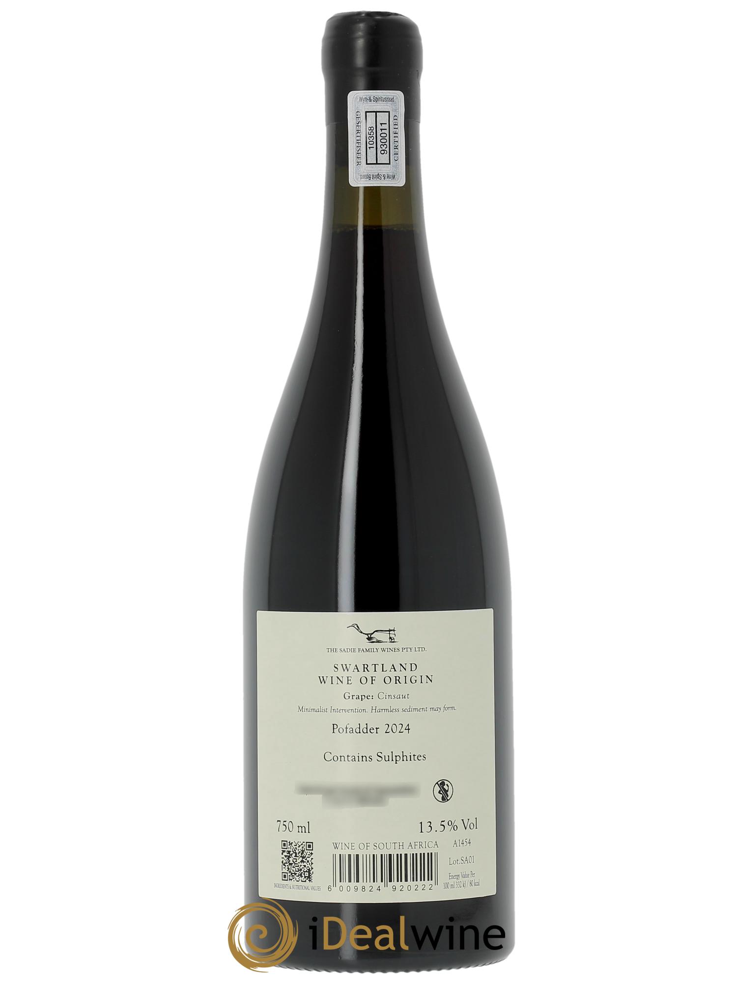 Swartland The Sadie Family WO Pofadder 2024 - Lot de 1 bouteille - 1