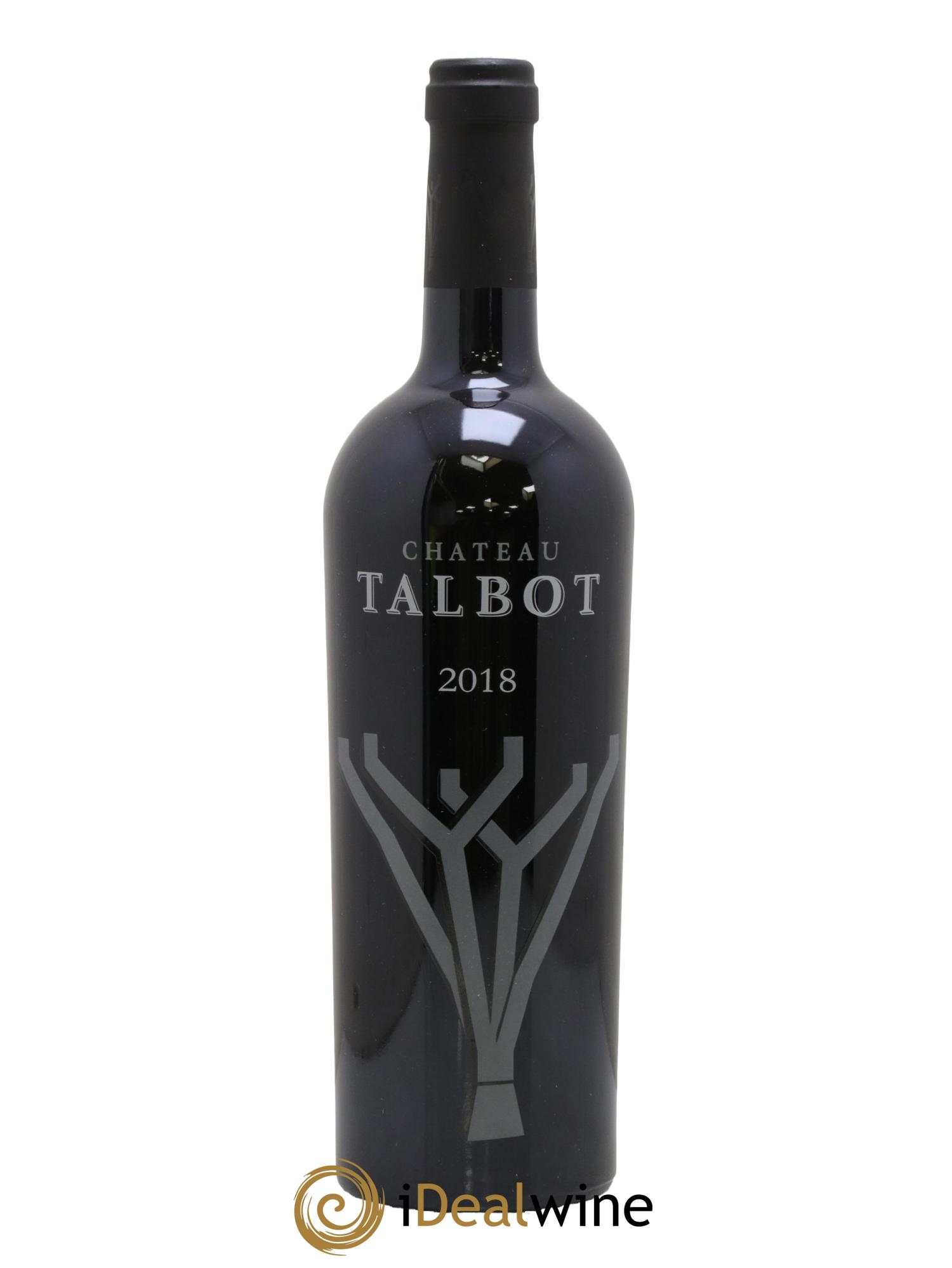 Château Talbot 4ème Grand Cru Classé 2018 - Lot de 1 bouteille - 0