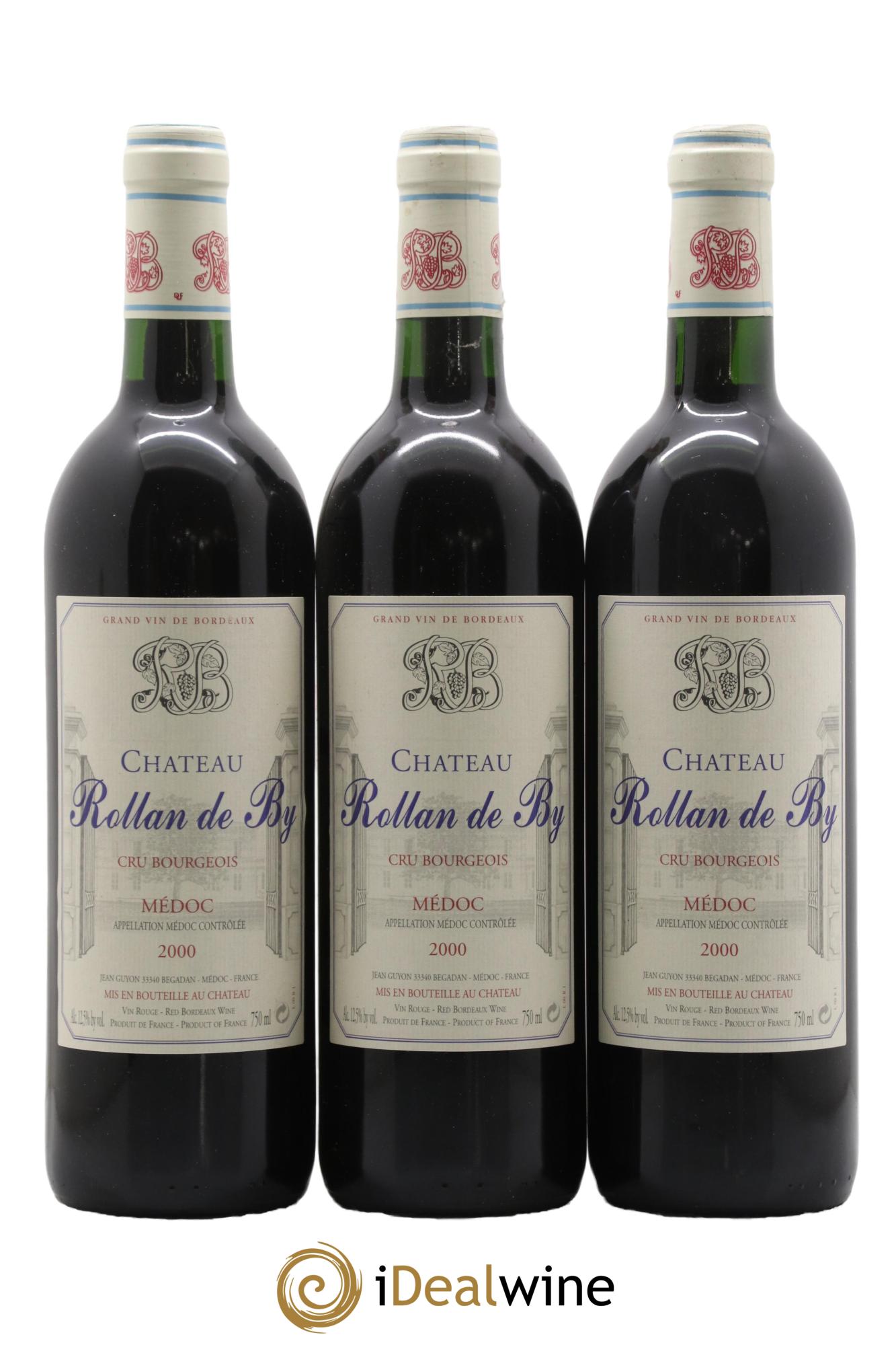Château Rollan de By Cru Bourgeois 2000 - Lotto di 3 bottiglie - 0