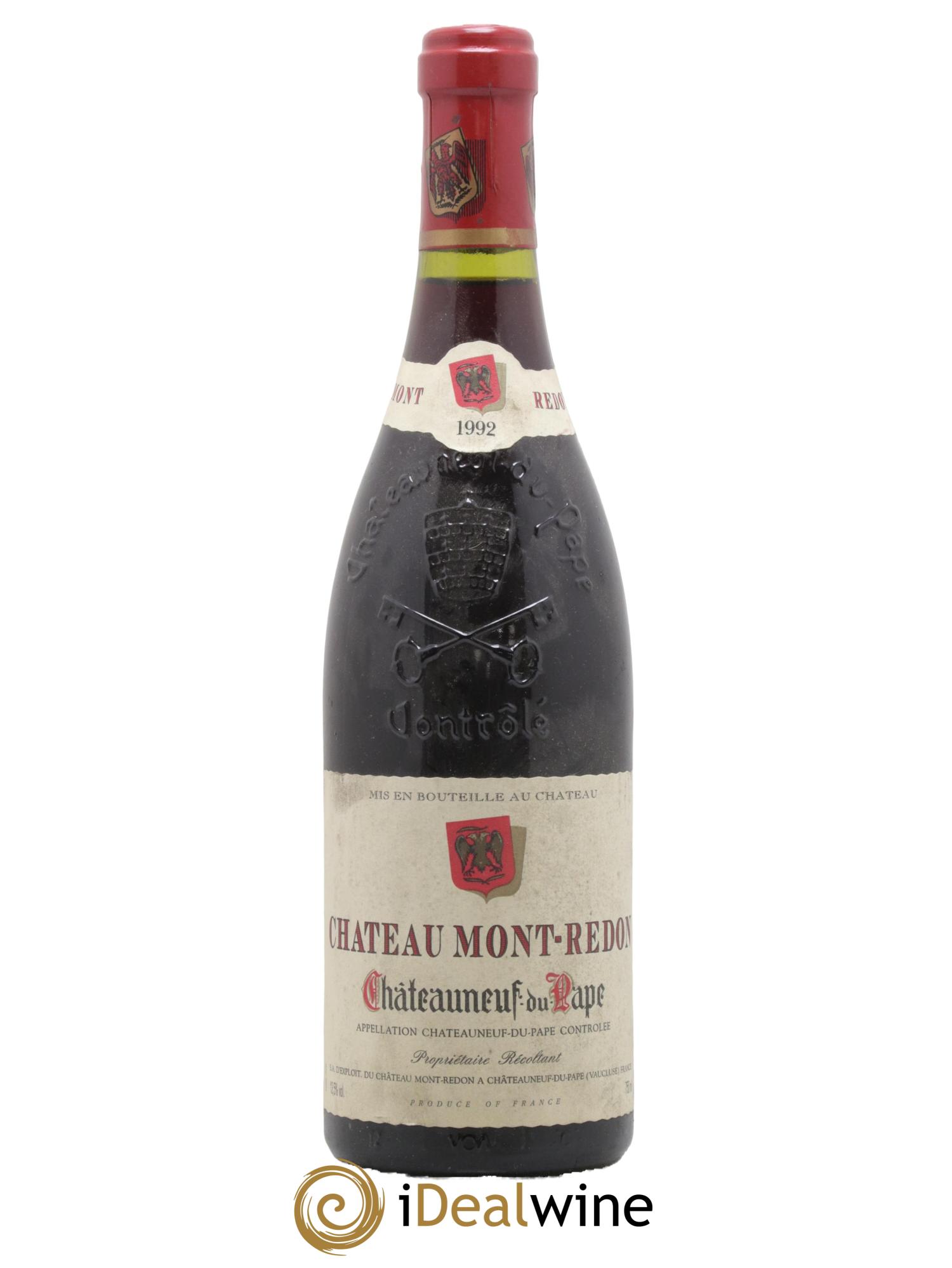 Châteauneuf-du-Pape Château Mont-Redon Famille Abeille-Fabre Chateau Mont Redon 1992 - Lot de 1 bouteille - 0
