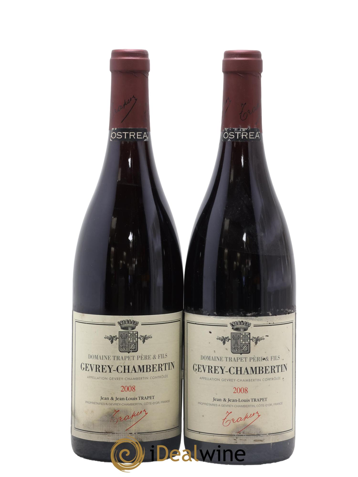 Gevrey-Chambertin Ostrea Domaine Trapet 2008 - Lot de 2 bouteilles - 0