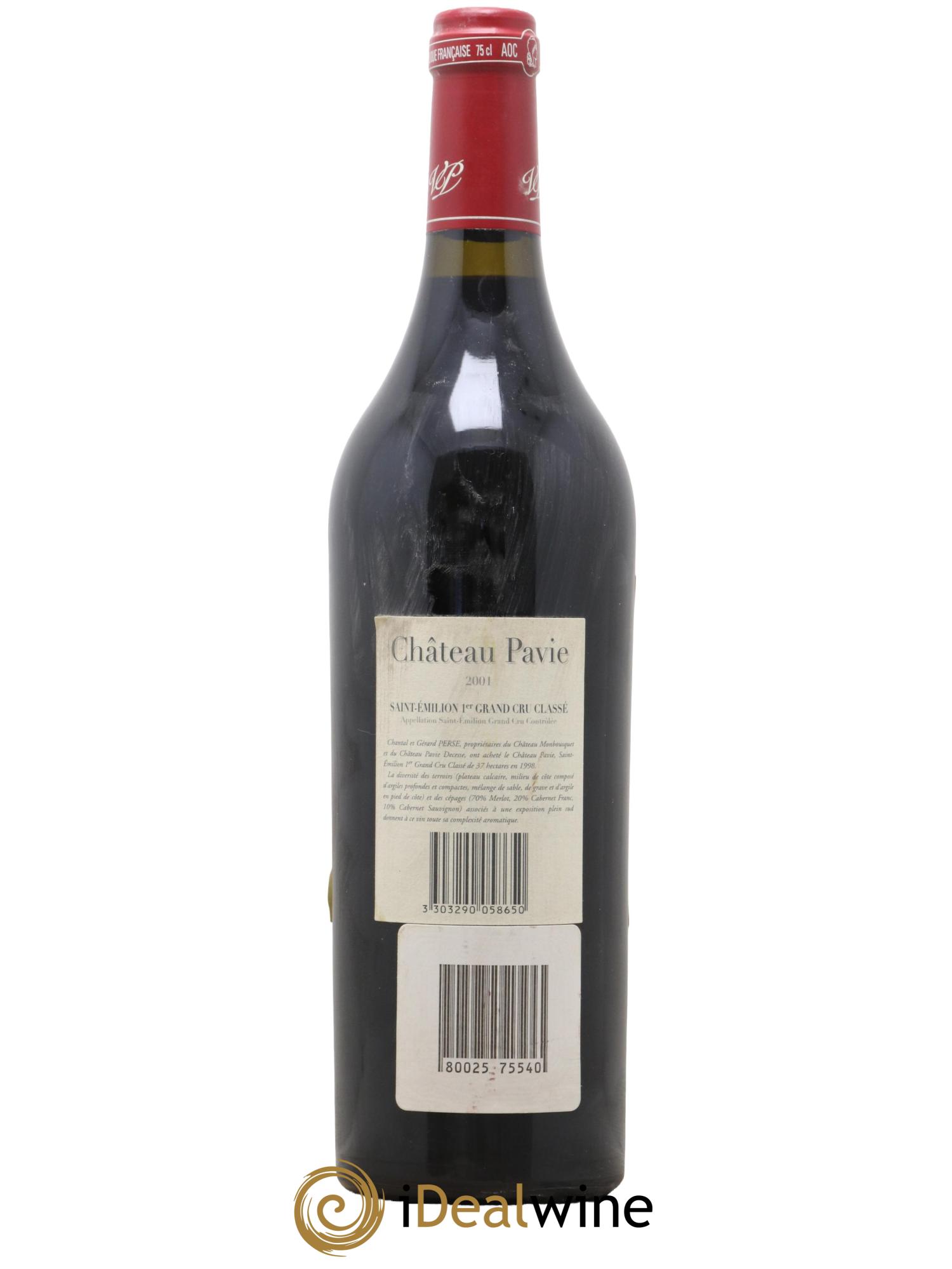 Château Pavie 1er Grand Cru Classé A 2001 - Lot of 1 bottle - 1