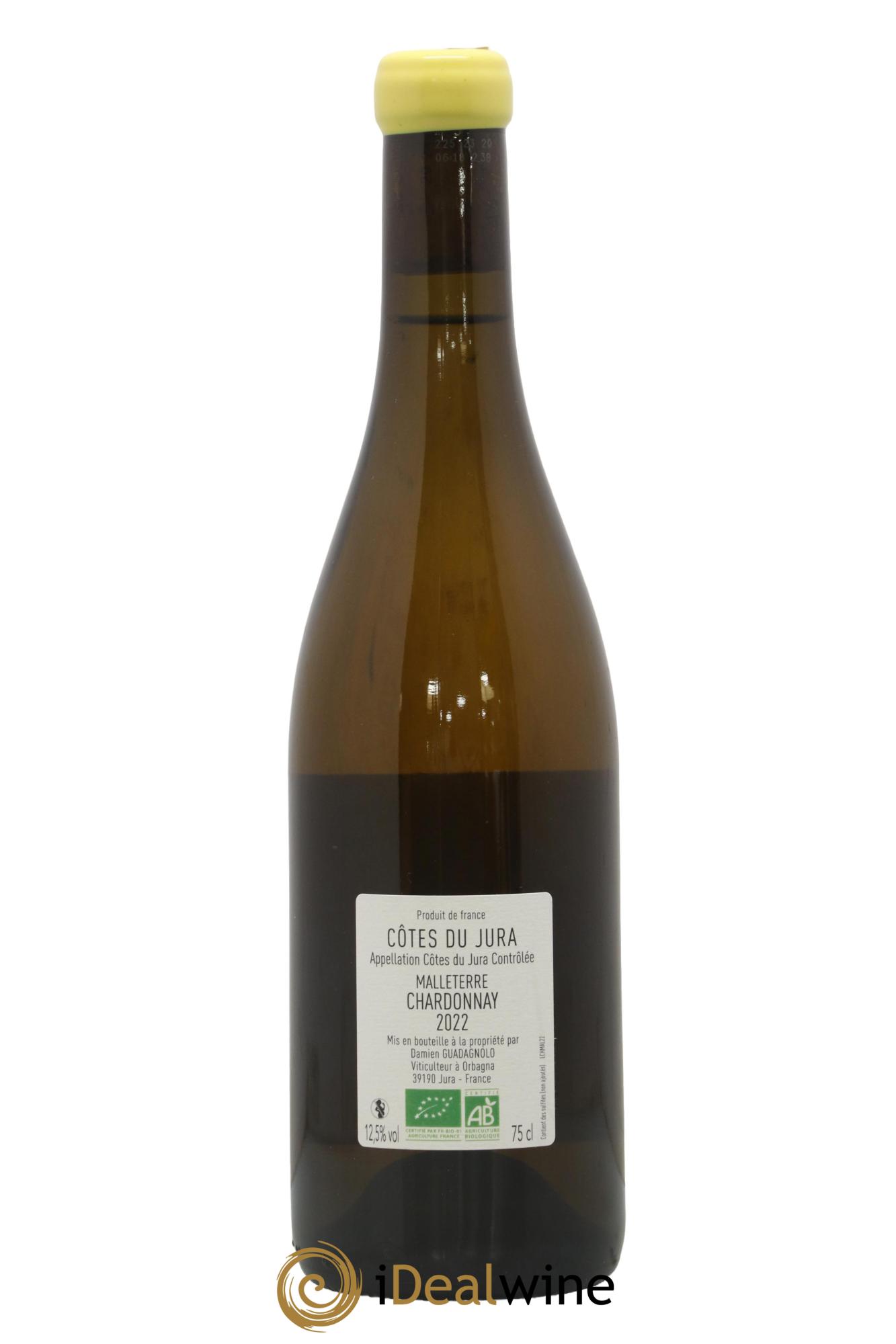 Côtes du Jura Malleterre Chardonnay Damien Guadagnolo Malleterre Chardonnay Damien Guadagnolo 2022 - Lot de 1 bouteille - 1
