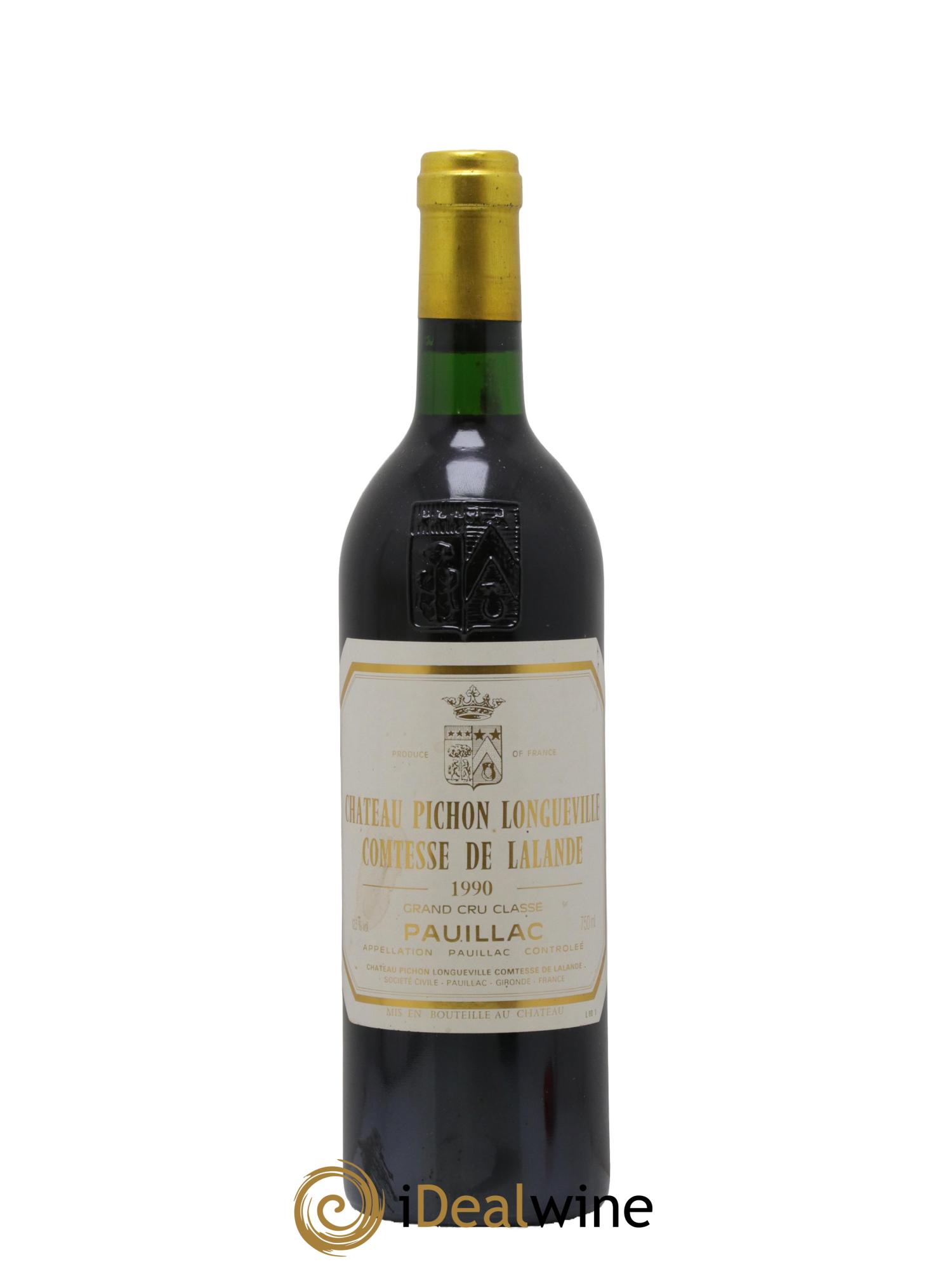 Château Pichon Longueville Comtesse de Lalande 2ème Grand Cru Classé 1990 - Lot de 1 bouteille - 0