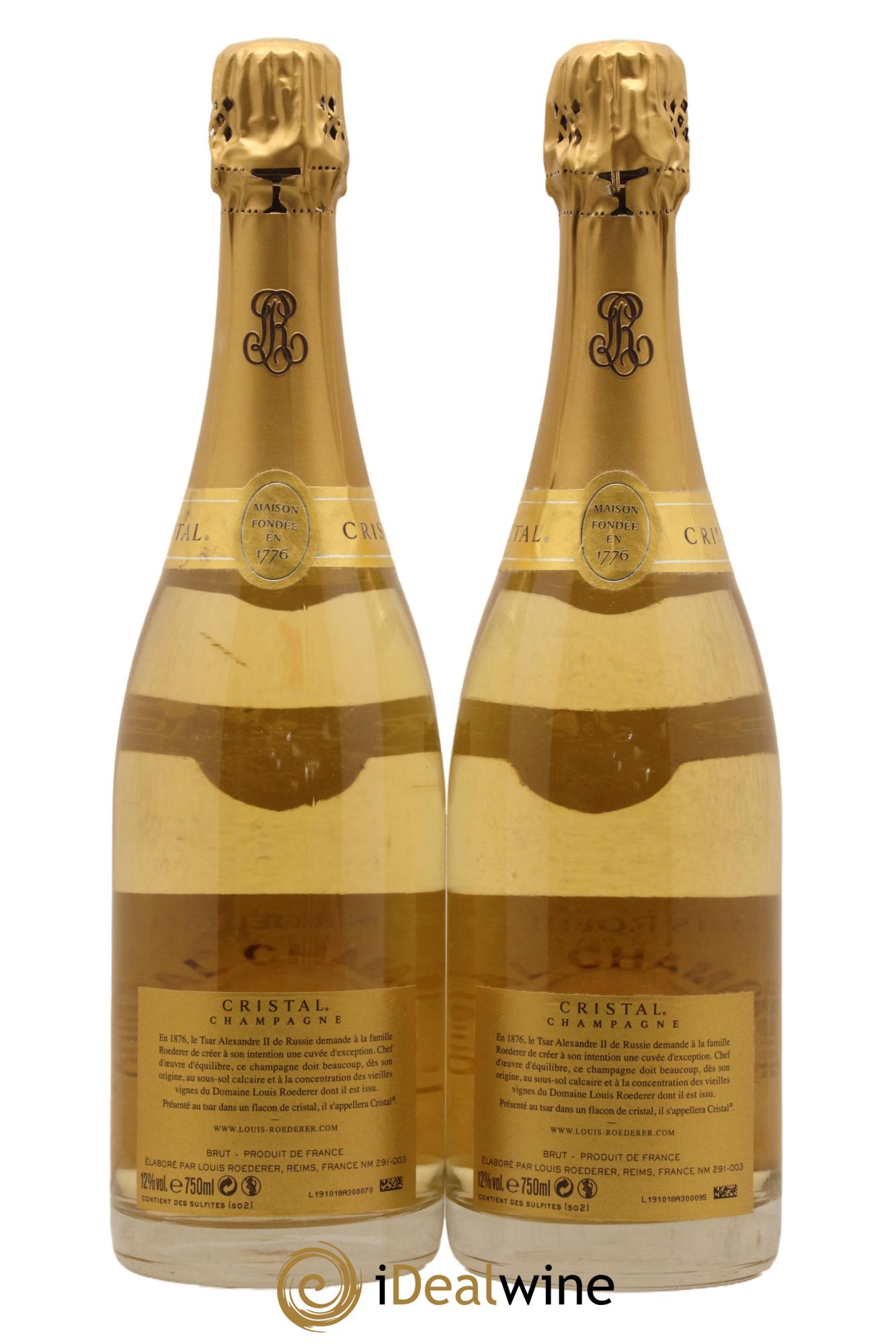 Cristal Louis Roederer 2008 - Lot de 2 bouteilles - 1