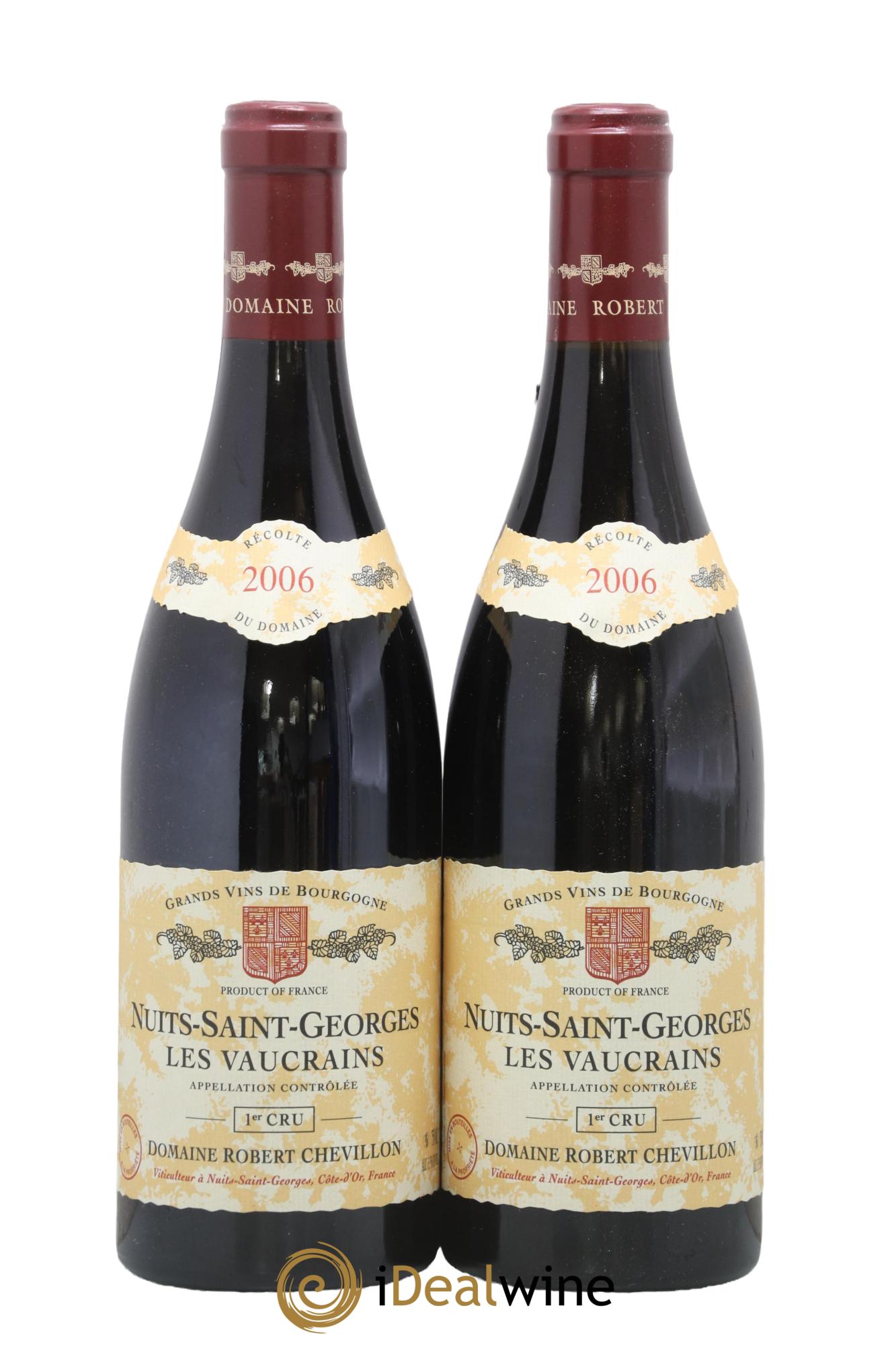 Nuits-Saint-Georges 1er Cru Les Vaucrains Robert Chevillon 2006 - Lot de 2 bouteilles - 0
