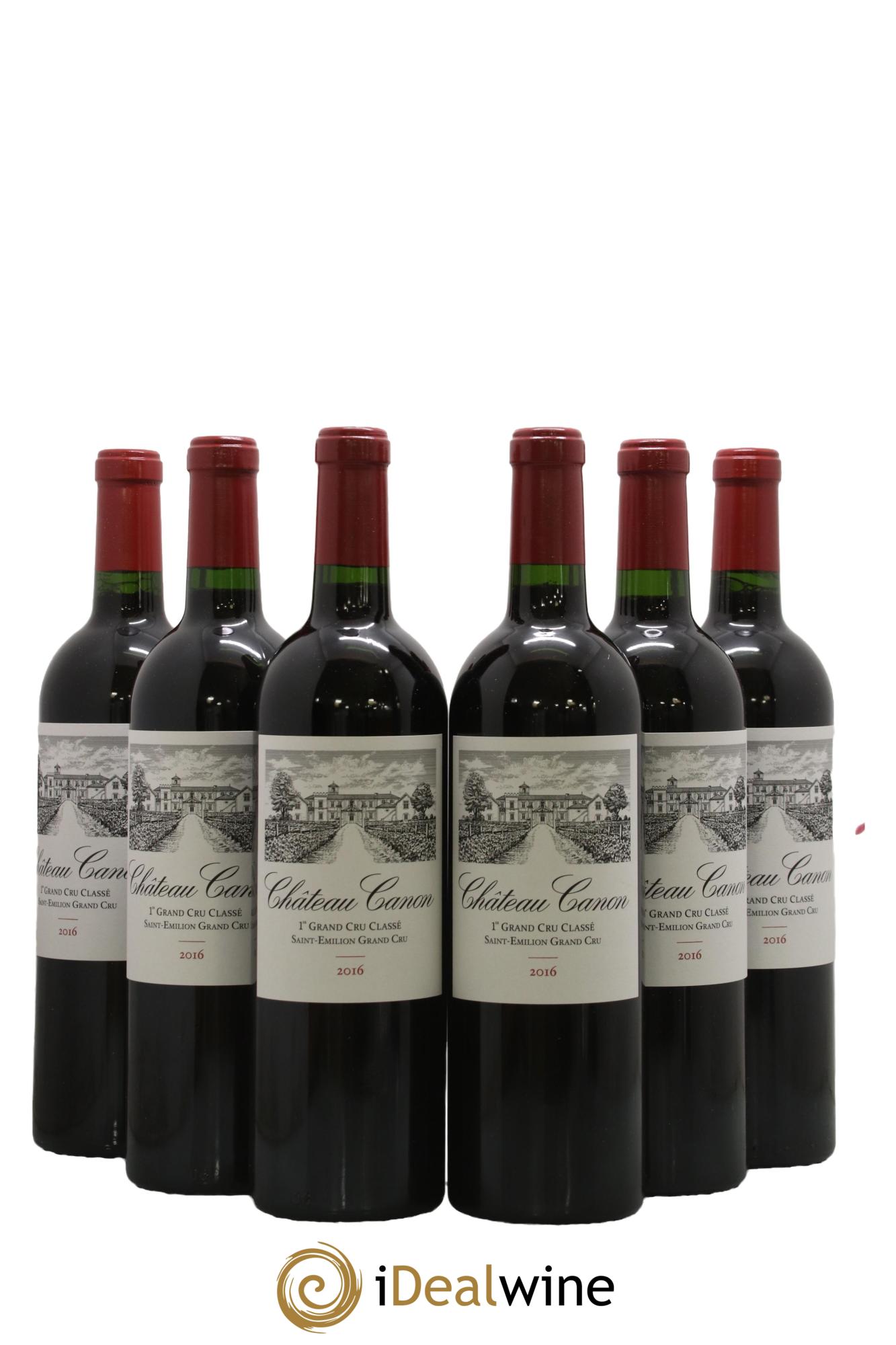 Château Canon 1er Grand Cru Classé B 2016 - Posten von 6 Flaschen - 0