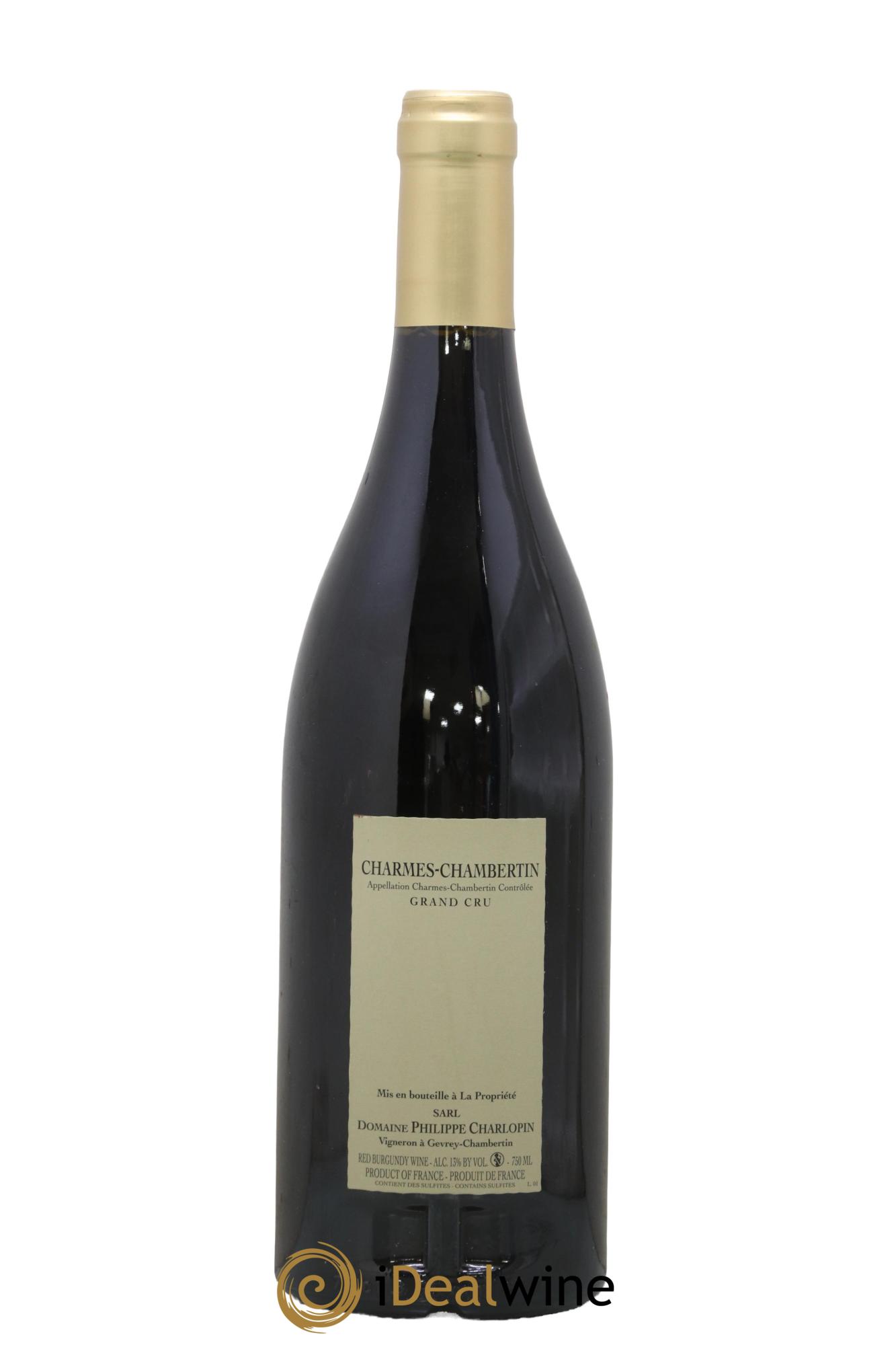 Charmes-Chambertin Grand Cru Philippe Charlopin 2018 - Lot of 1 bottle - 1