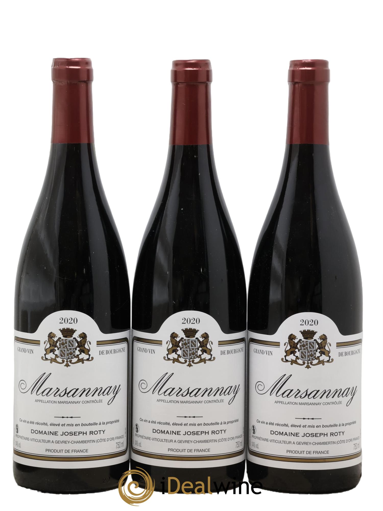 Marsannay Joseph Roty (Domaine) 2020 - Lotto di 3 bottiglie - 0