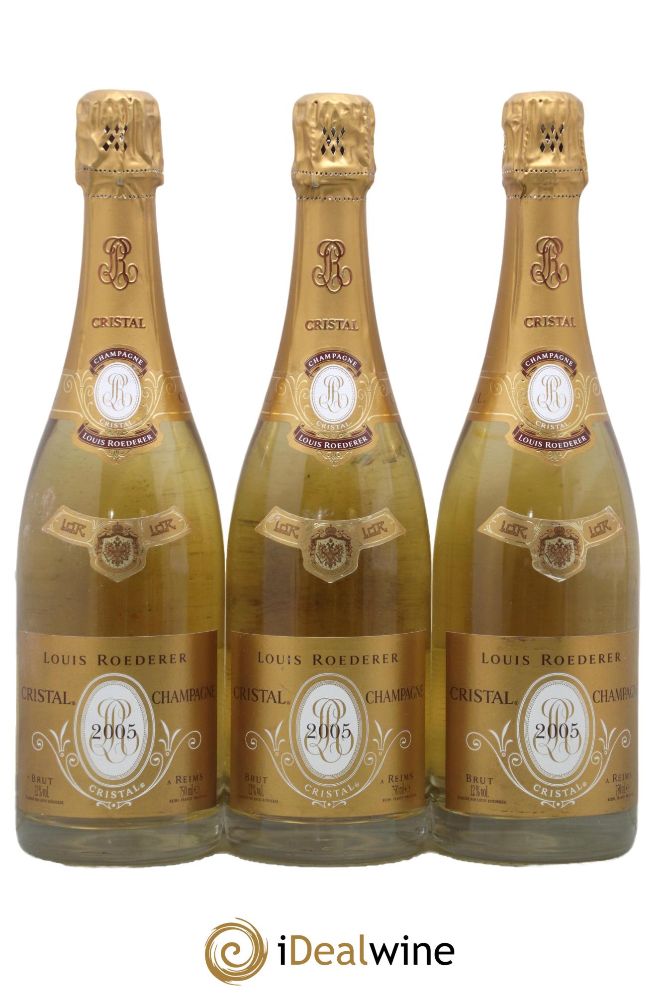 Cristal Louis Roederer 2005 - Lot de 3 bouteilles - 0