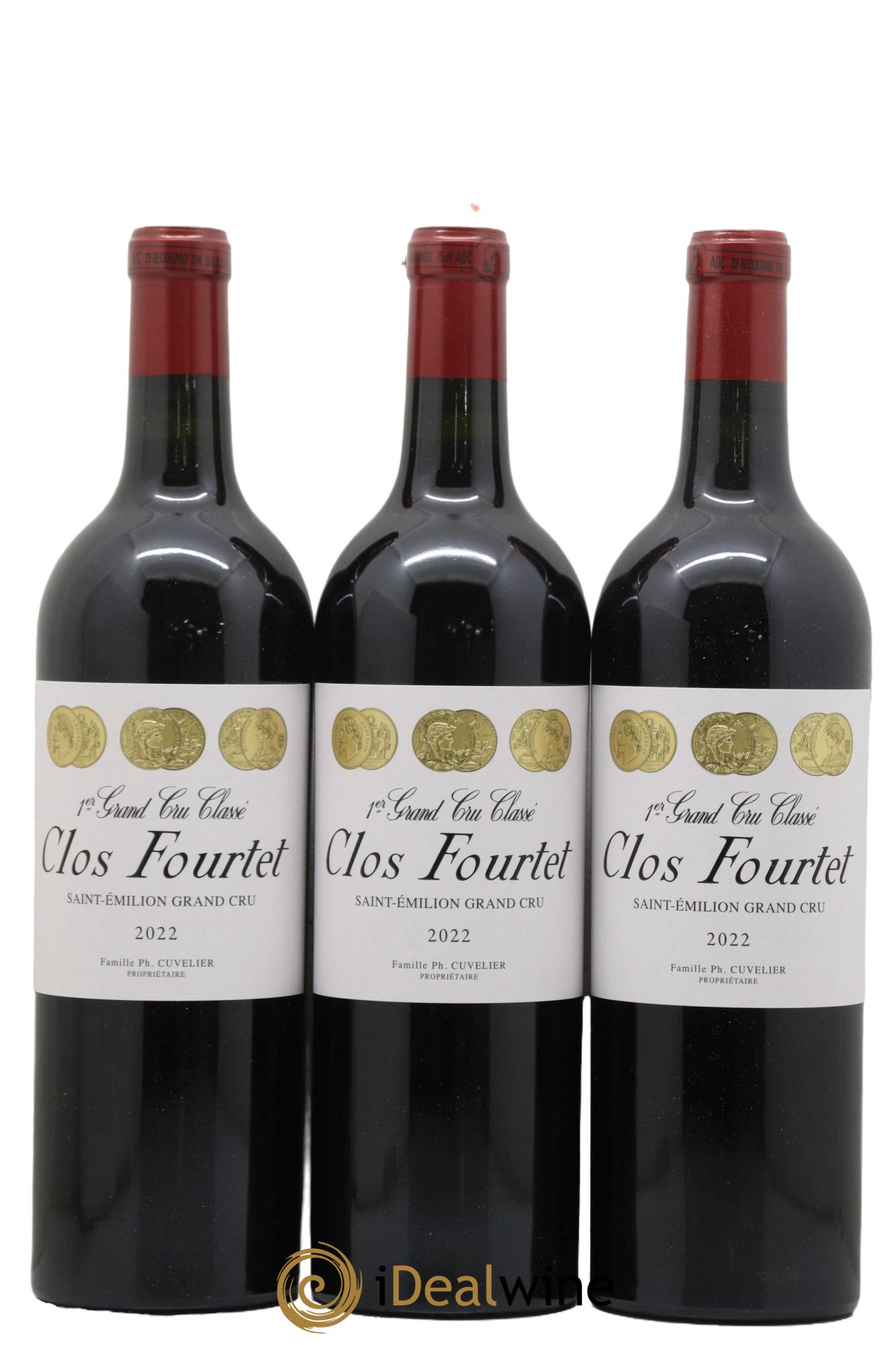 Clos Fourtet 1er Grand Cru Classé B 2022 - Lot de 3 bouteilles - 0