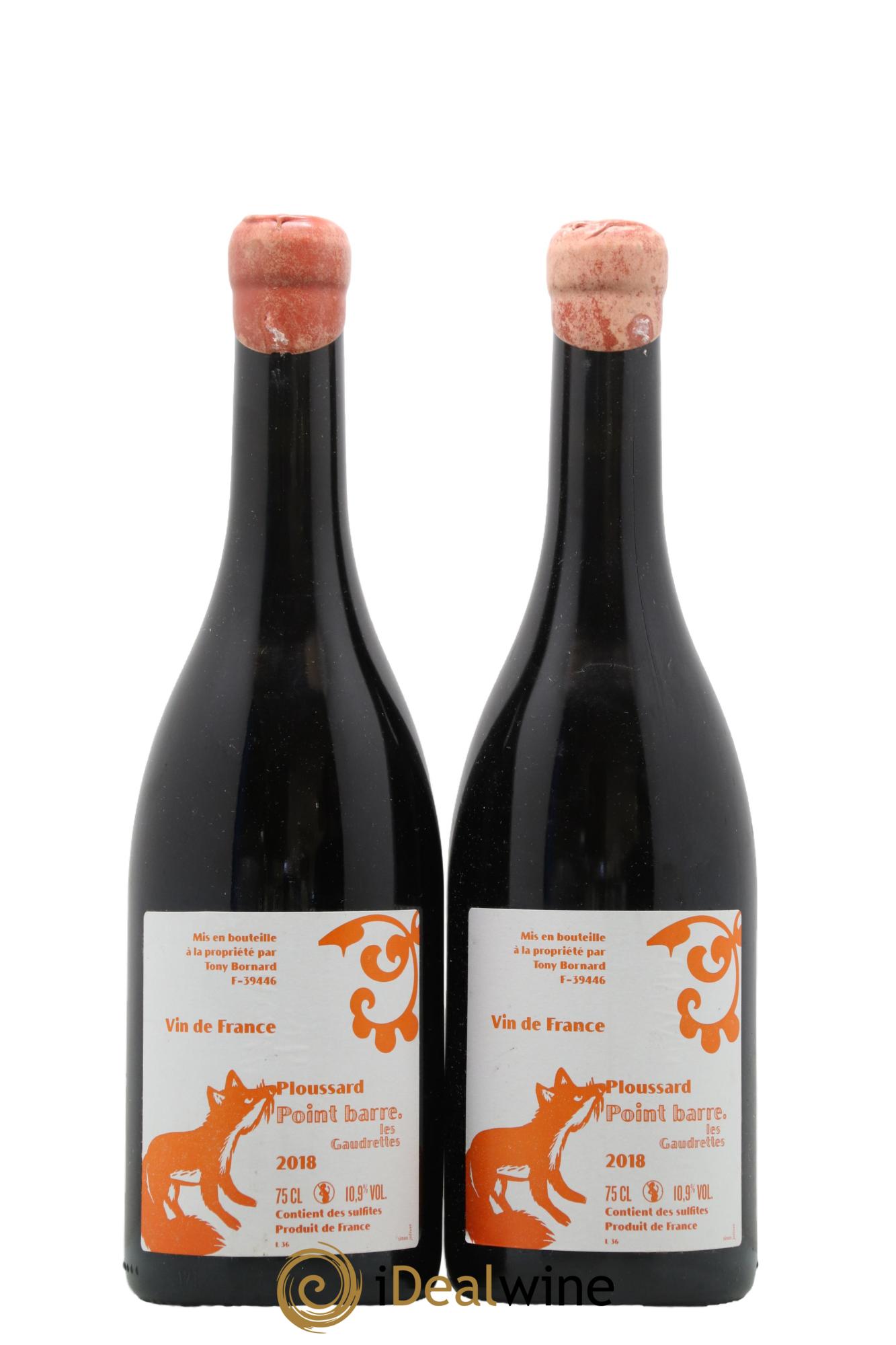Arbois-Pupillin Ploussard Point Barre Bornard 2018 - Lot de 2 bouteilles - 0
