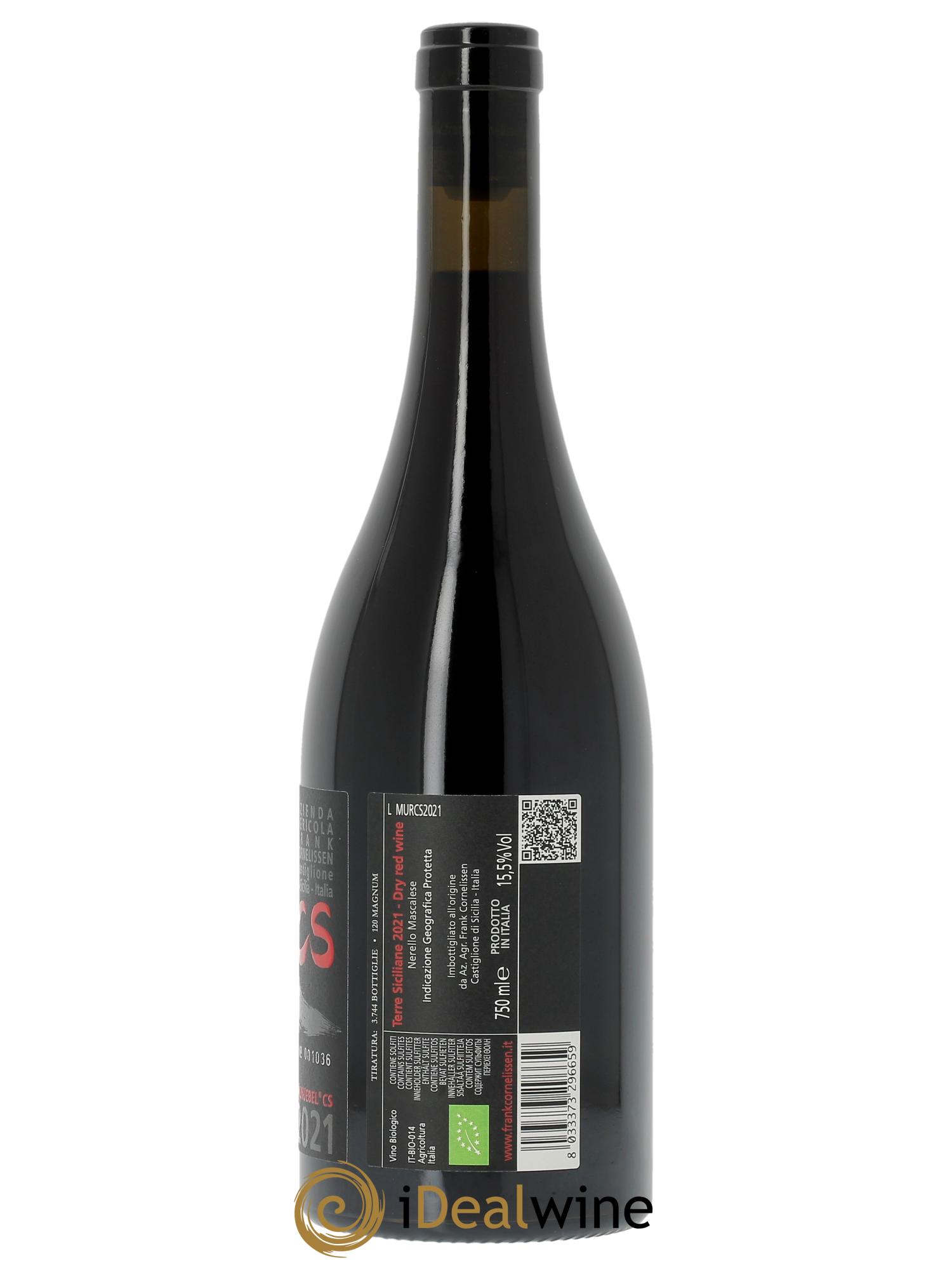 Terre Siciliane IGT Munjebel CS Frank Cornelissen  2021 - Lot de 1 bouteille - 1