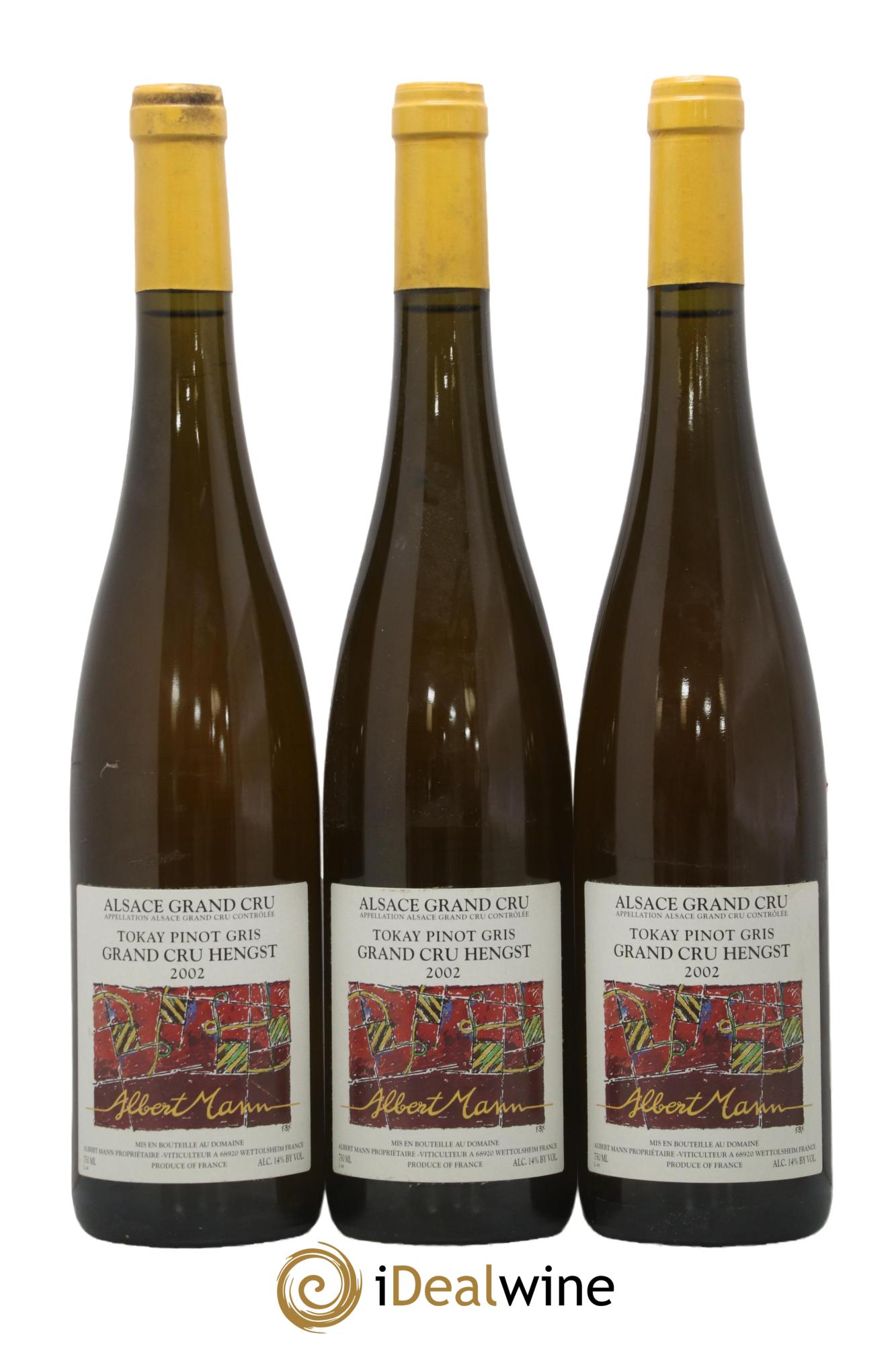 Alsace Pinot Gris Grand Cru Hengst Albert Mann 2002 - Lotto di 3 bottiglie - 0