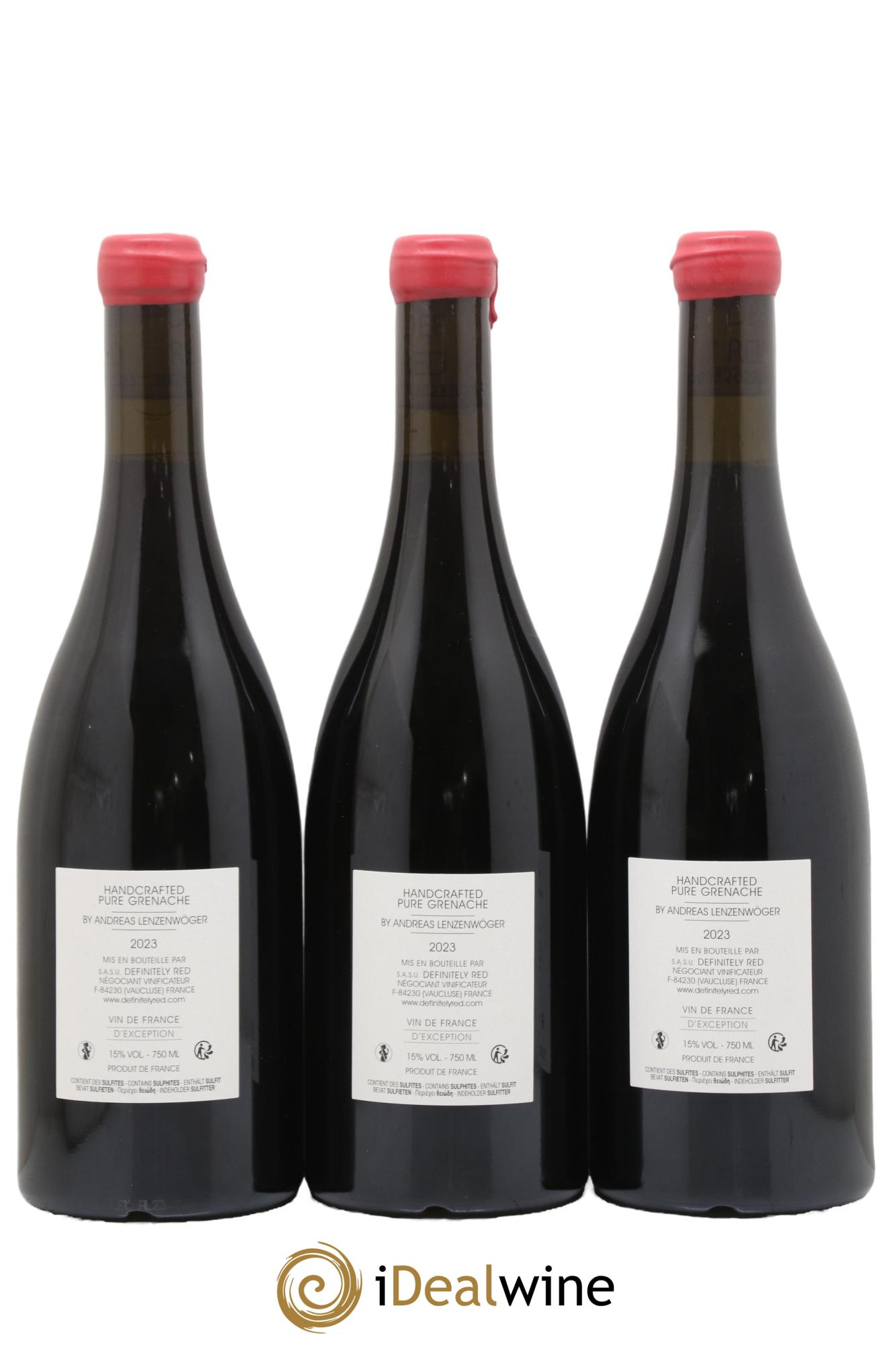 Vin de France Definitely Red 2023 - Lot of 3 bottles - 1