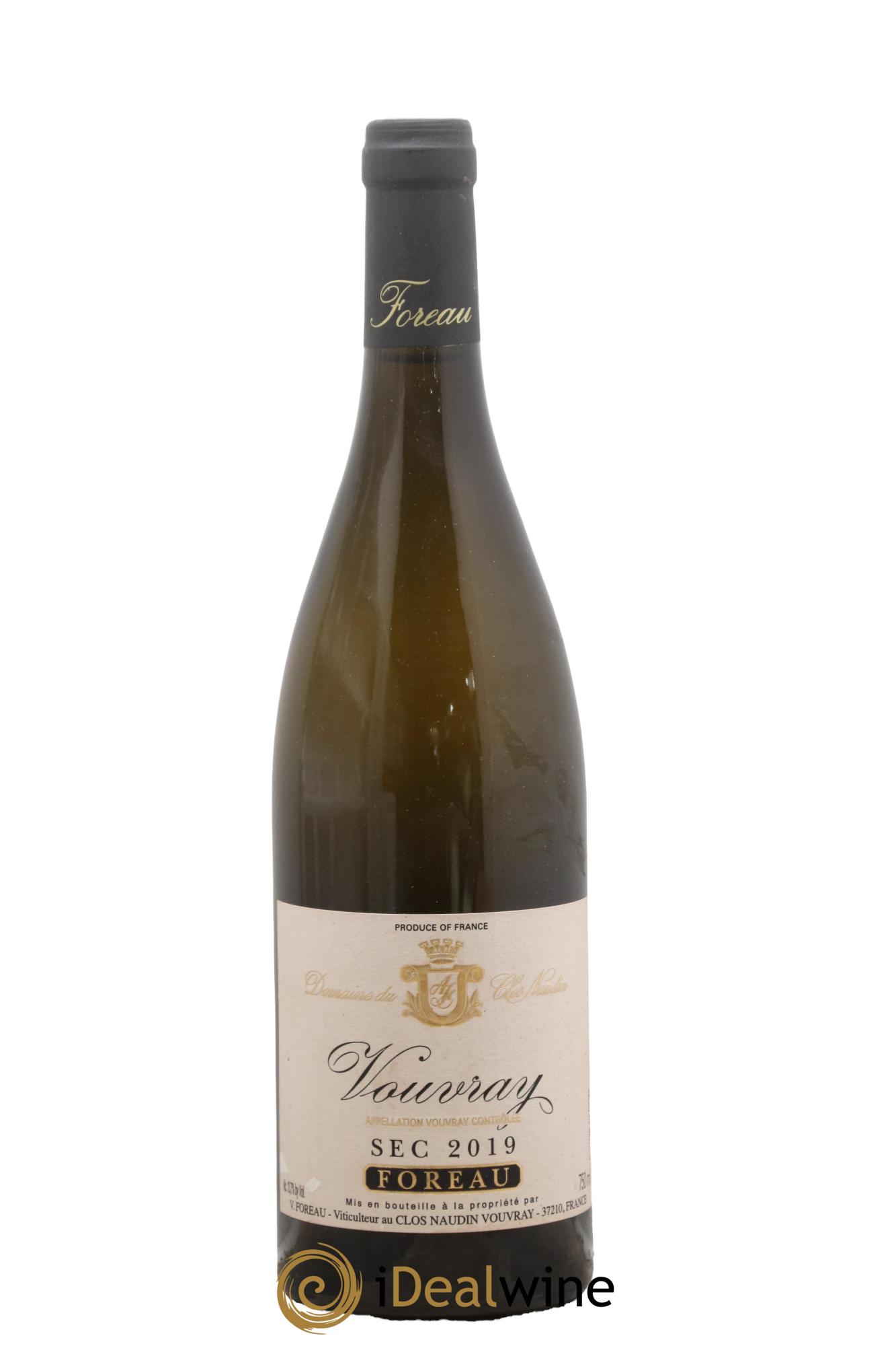 Vouvray Sec Clos Naudin - Philippe Foreau 2019 - Lot de 1 bouteille - 0
