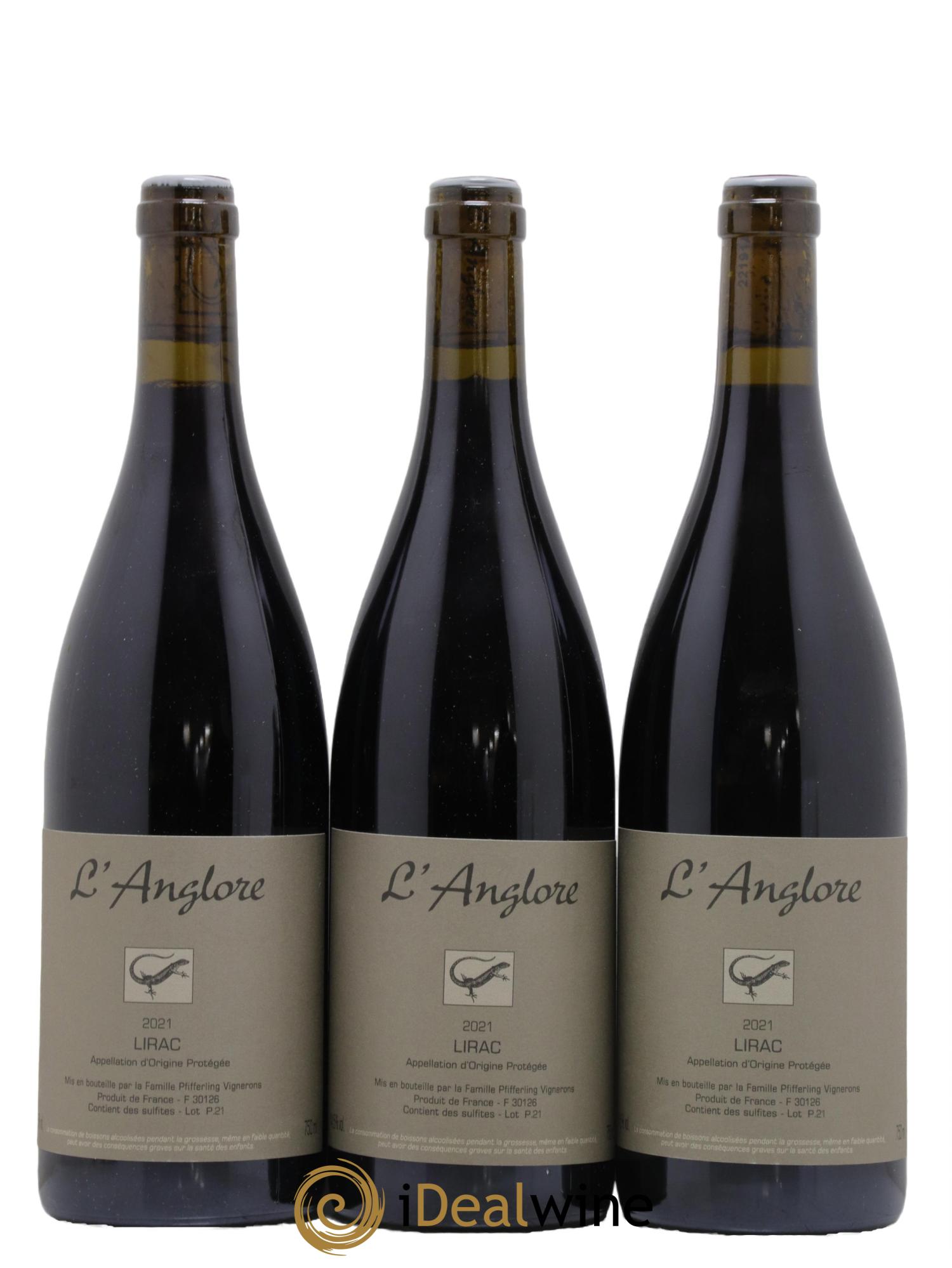 Lirac L'Anglore 2021 - Lot de 3 bouteilles - 0