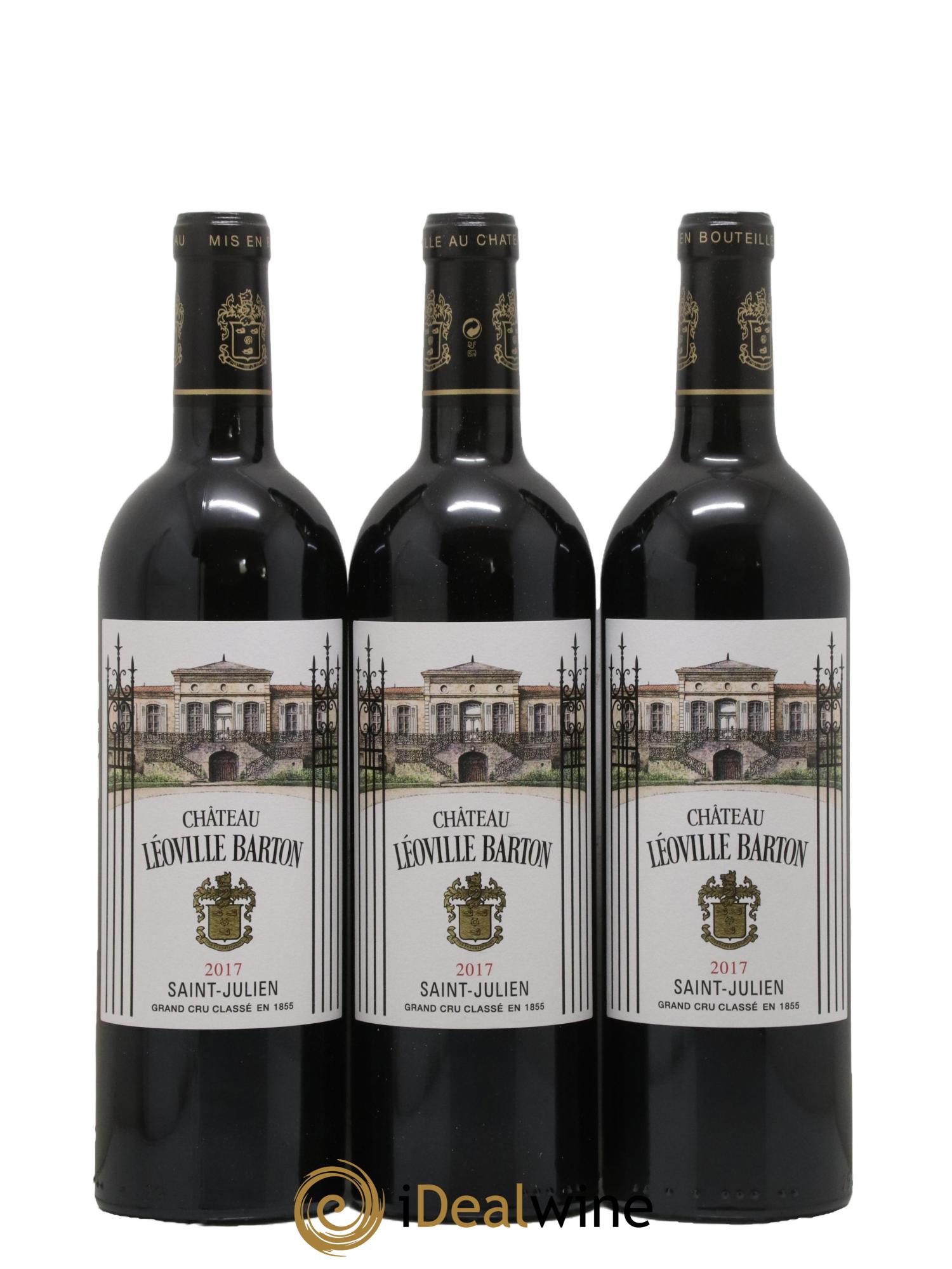 Château Léoville Barton 2ème Grand Cru Classé 2017 - Lot de 3 bouteilles - 0